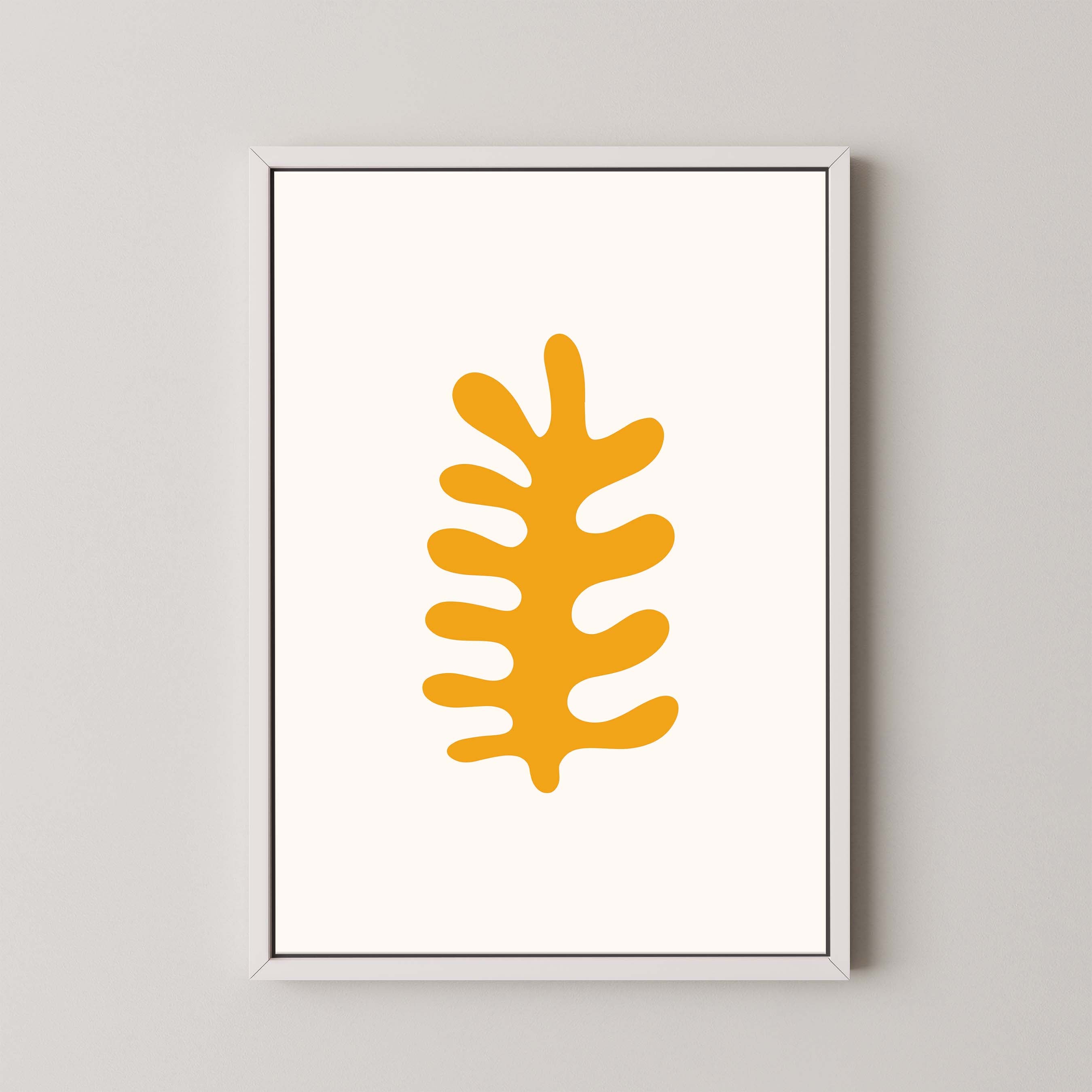 Fern in White and Yellow