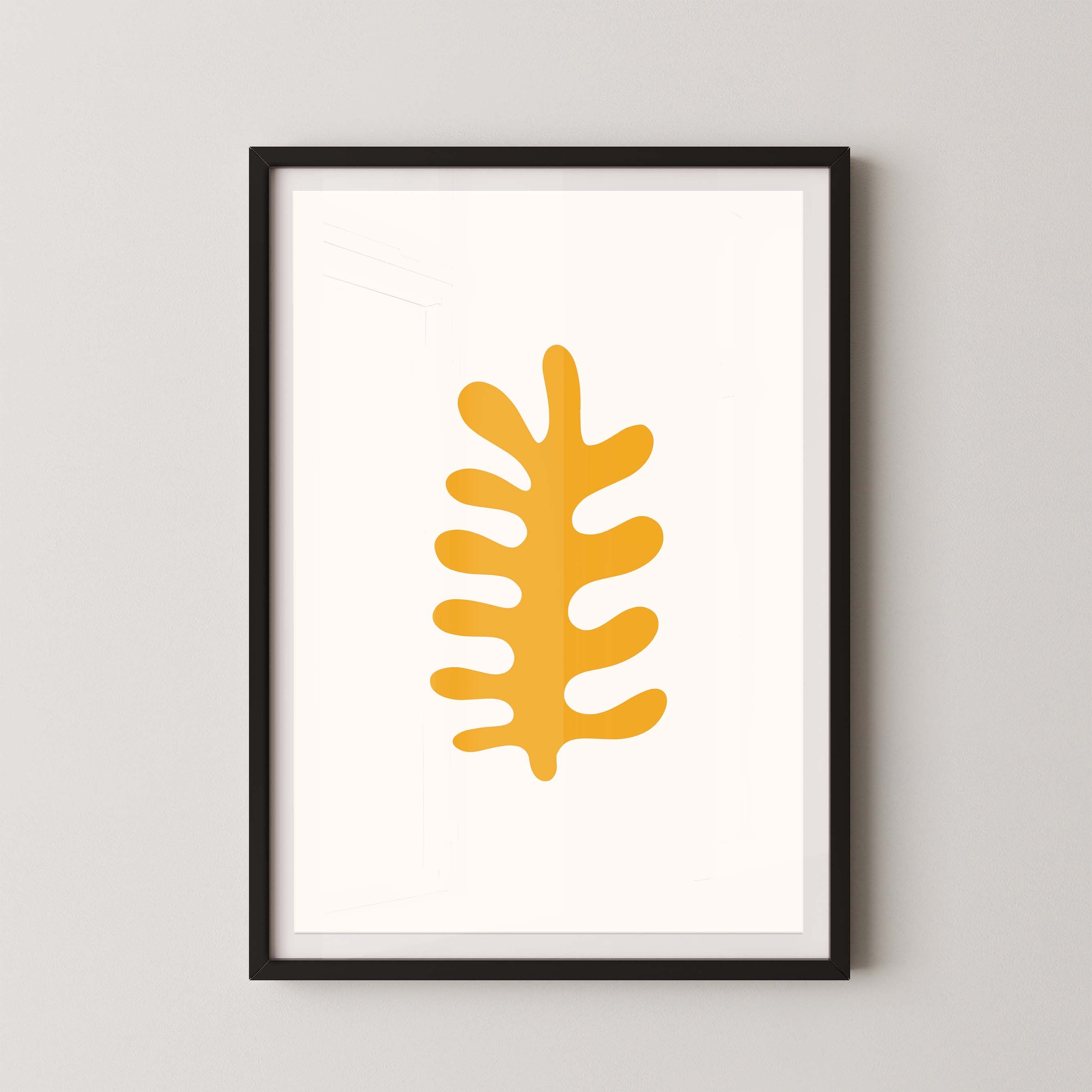 Fern in White and Yellow