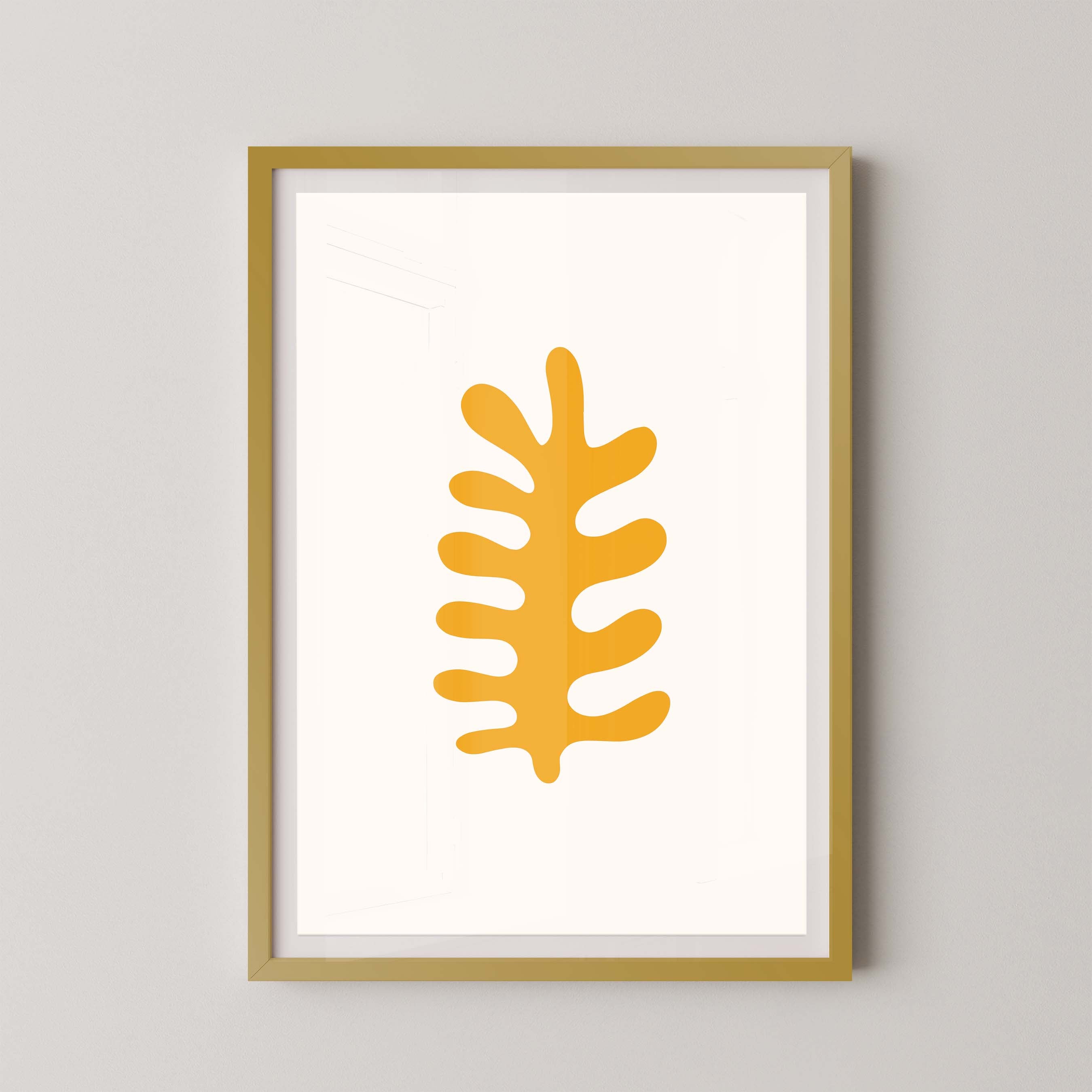 Fern in White and Yellow
