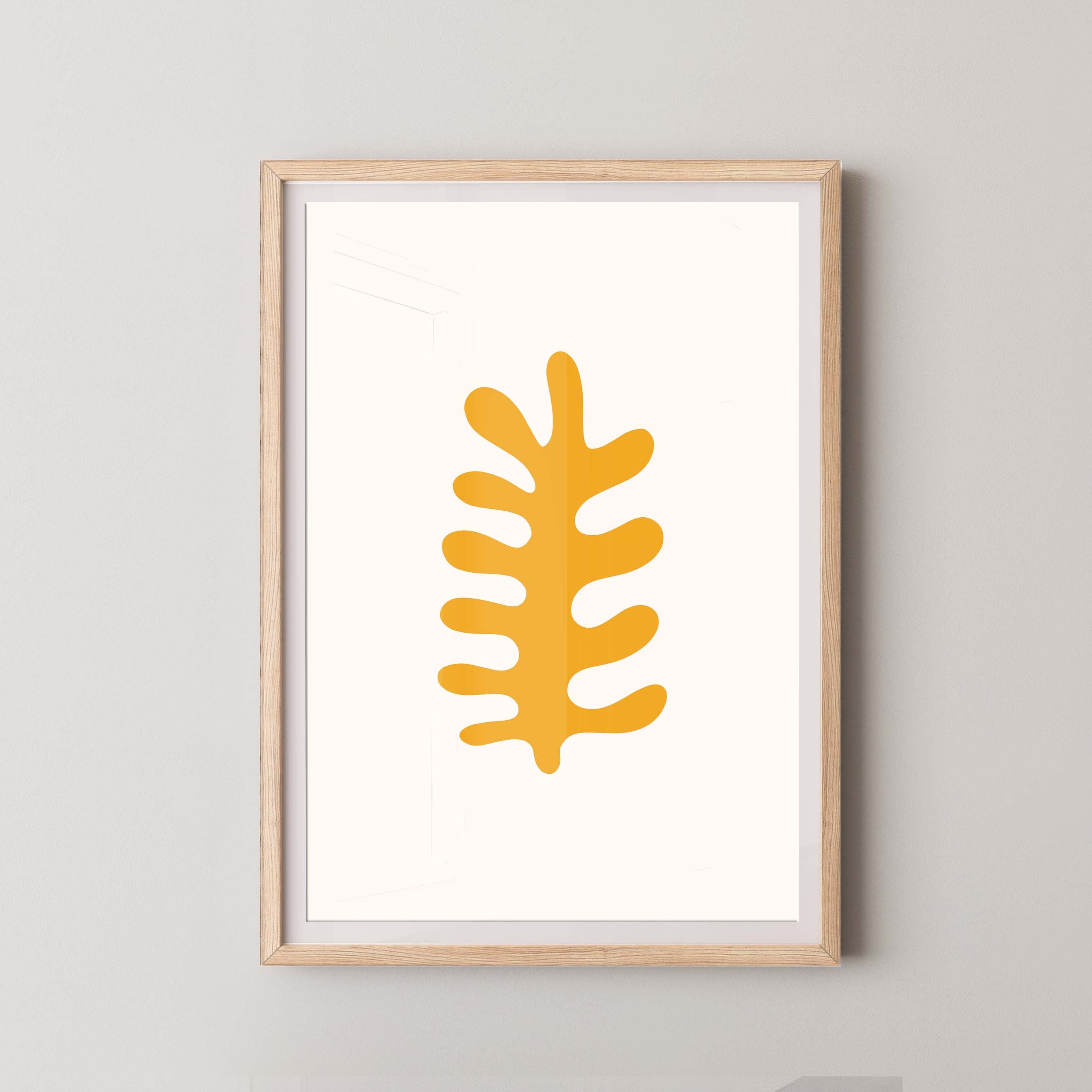 Fern in White and Yellow
