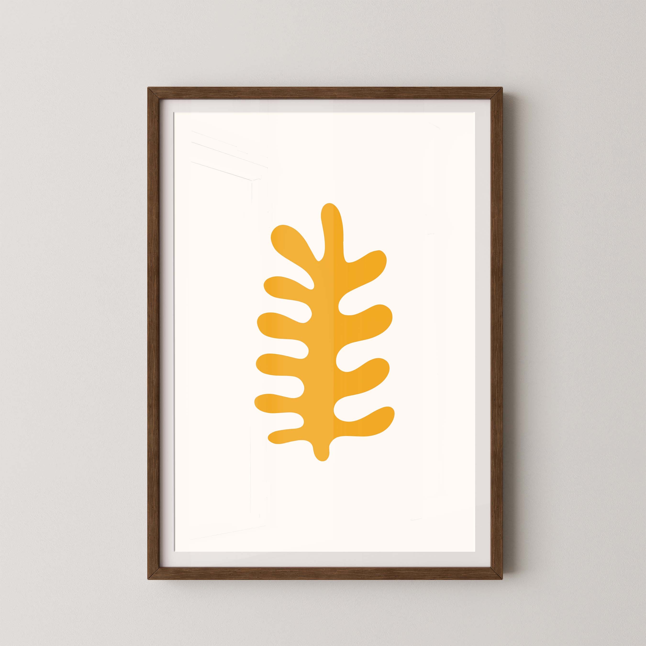 Fern in White and Yellow
