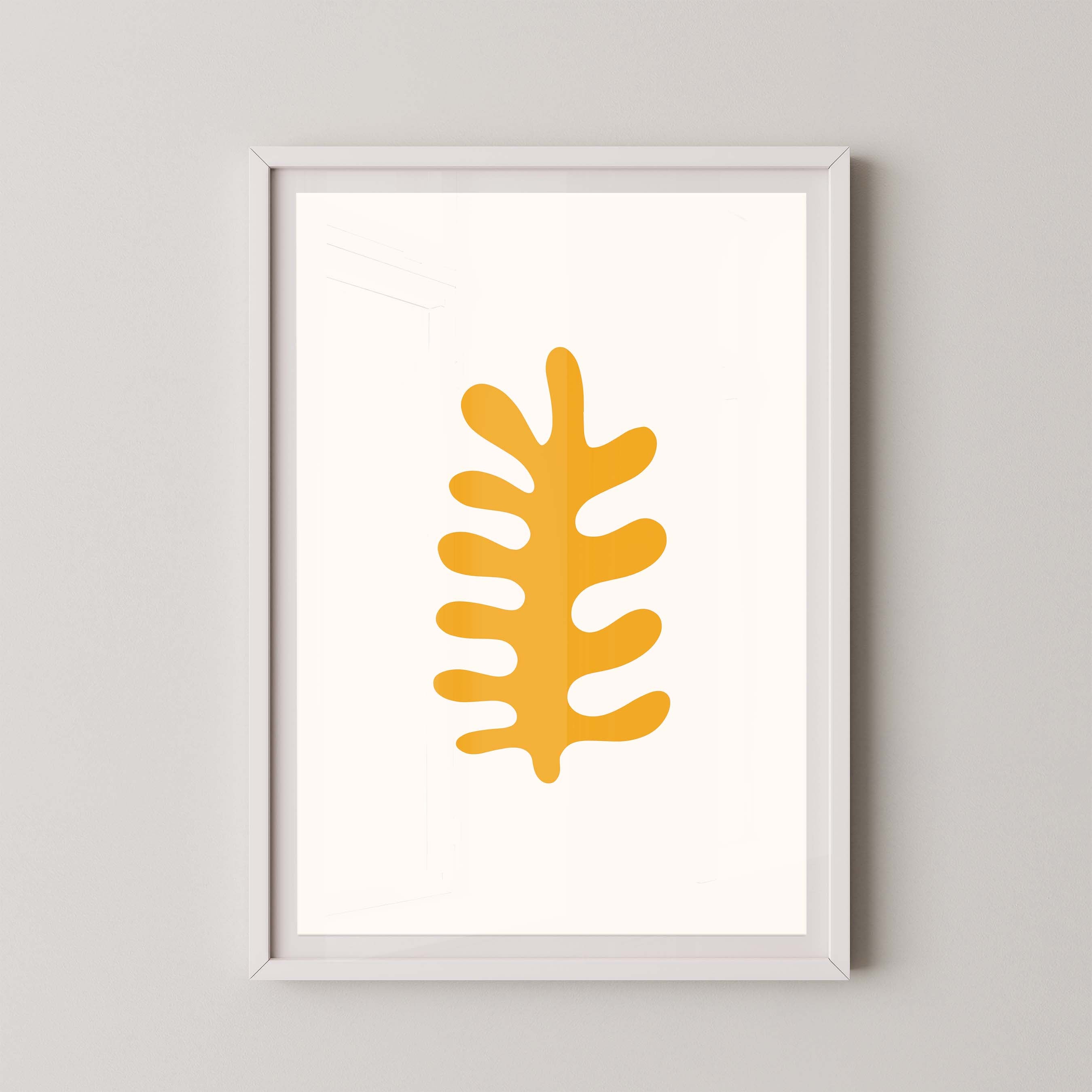 Fern in White and Yellow
