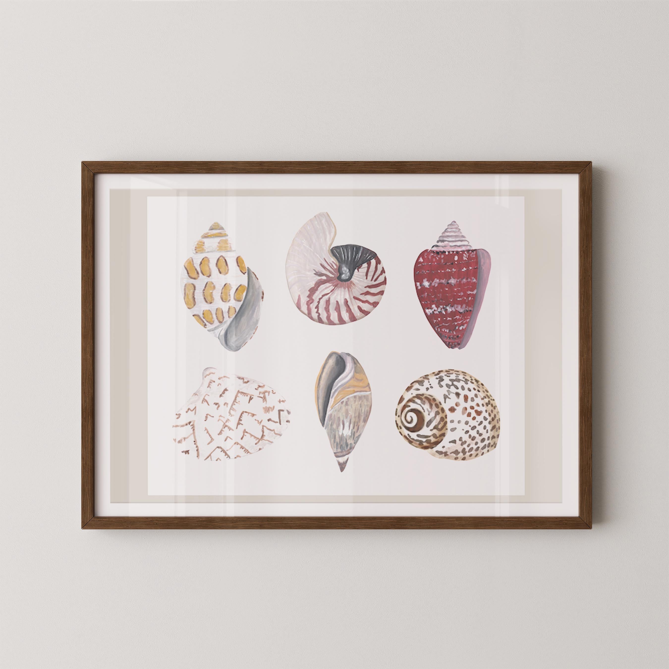 Funky Shell Flatlay