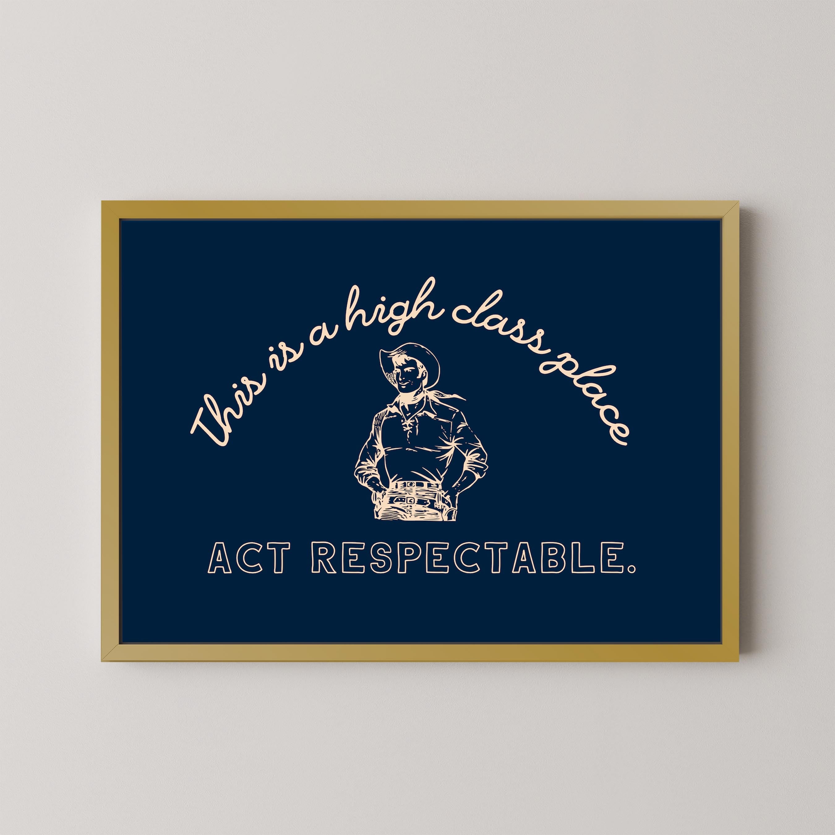 High Class Place in Navy