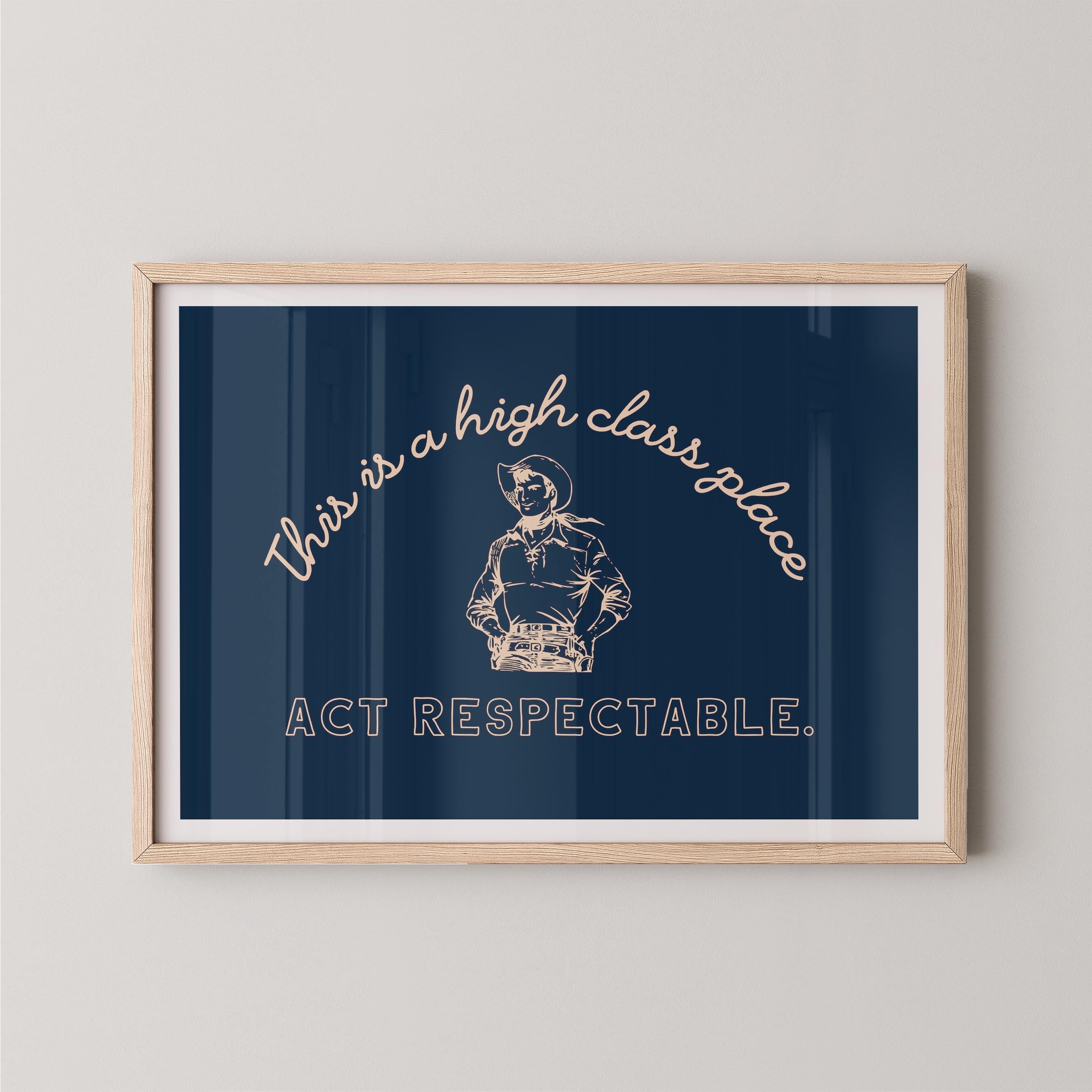 High Class Place in Navy