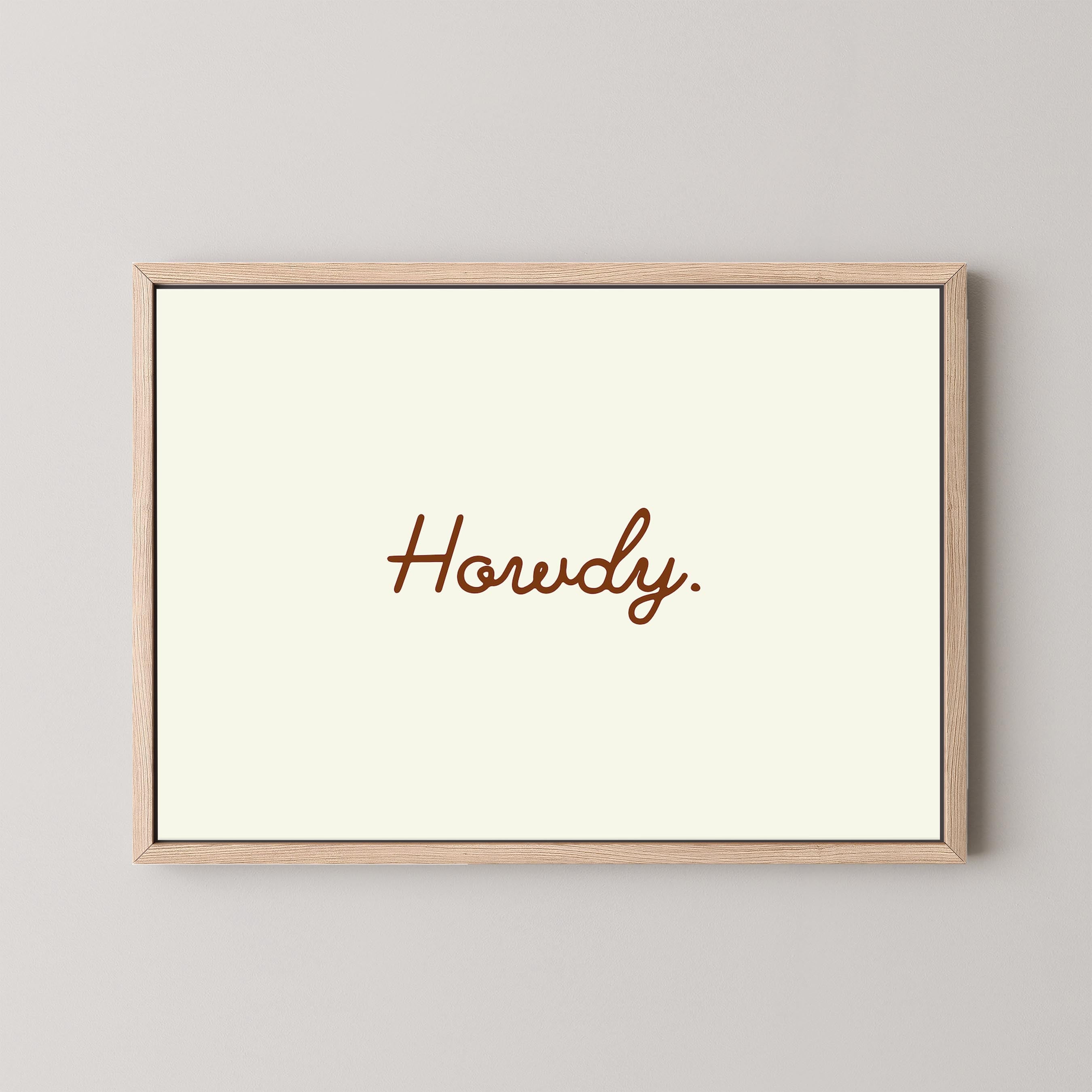 Howdy in Beige