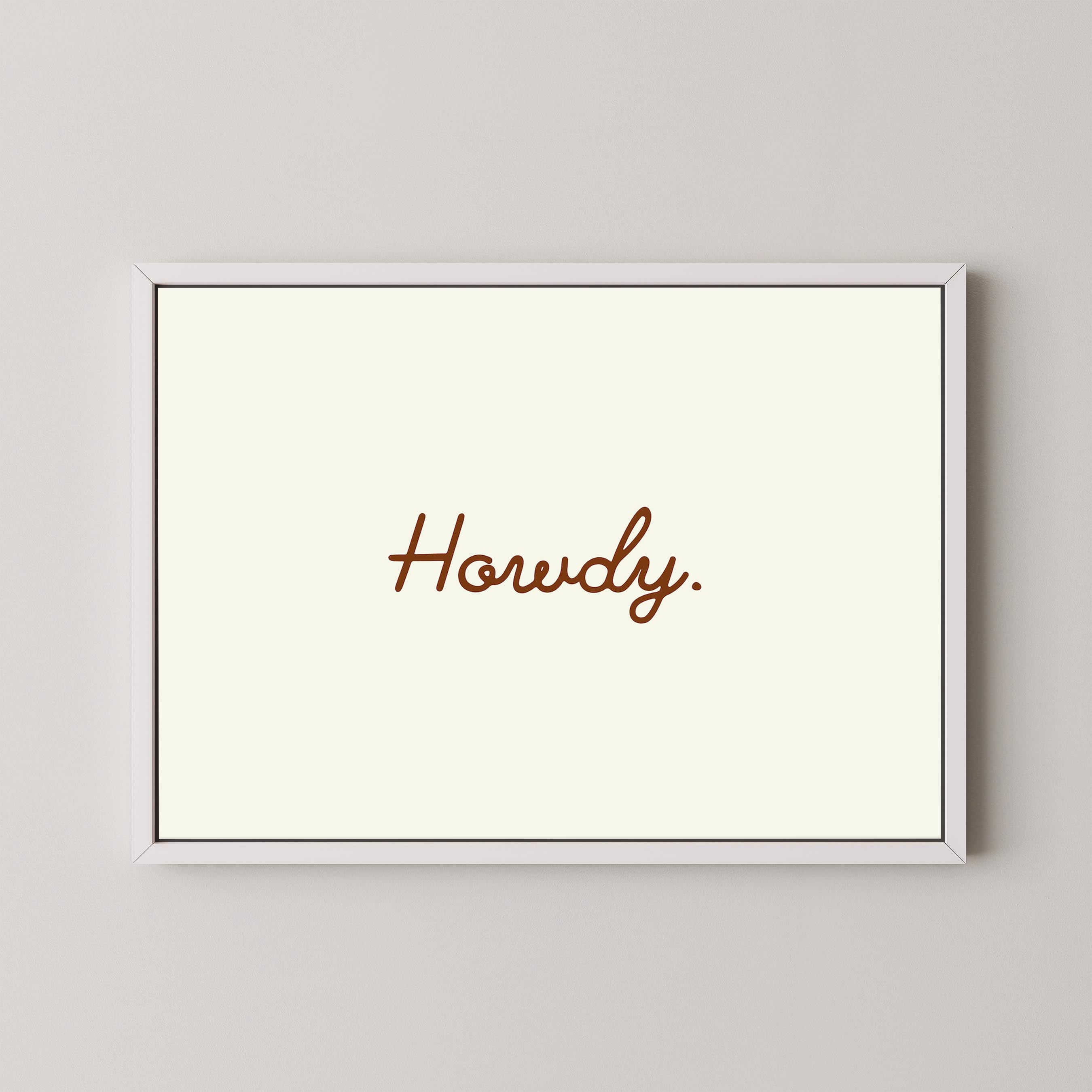 Howdy in Beige