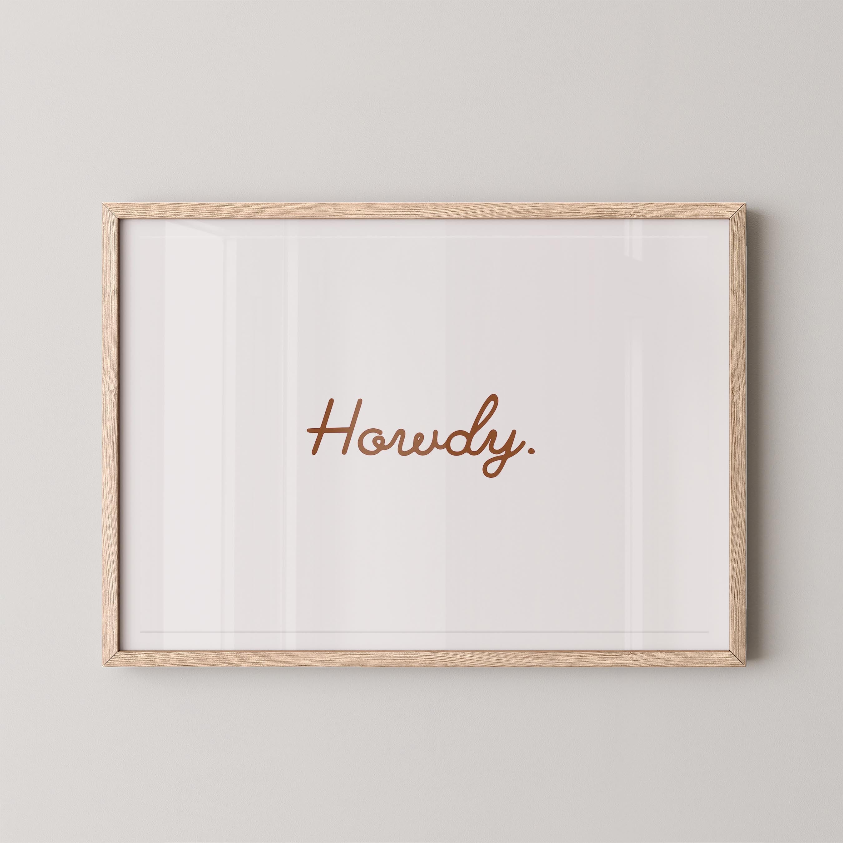 Howdy in Beige