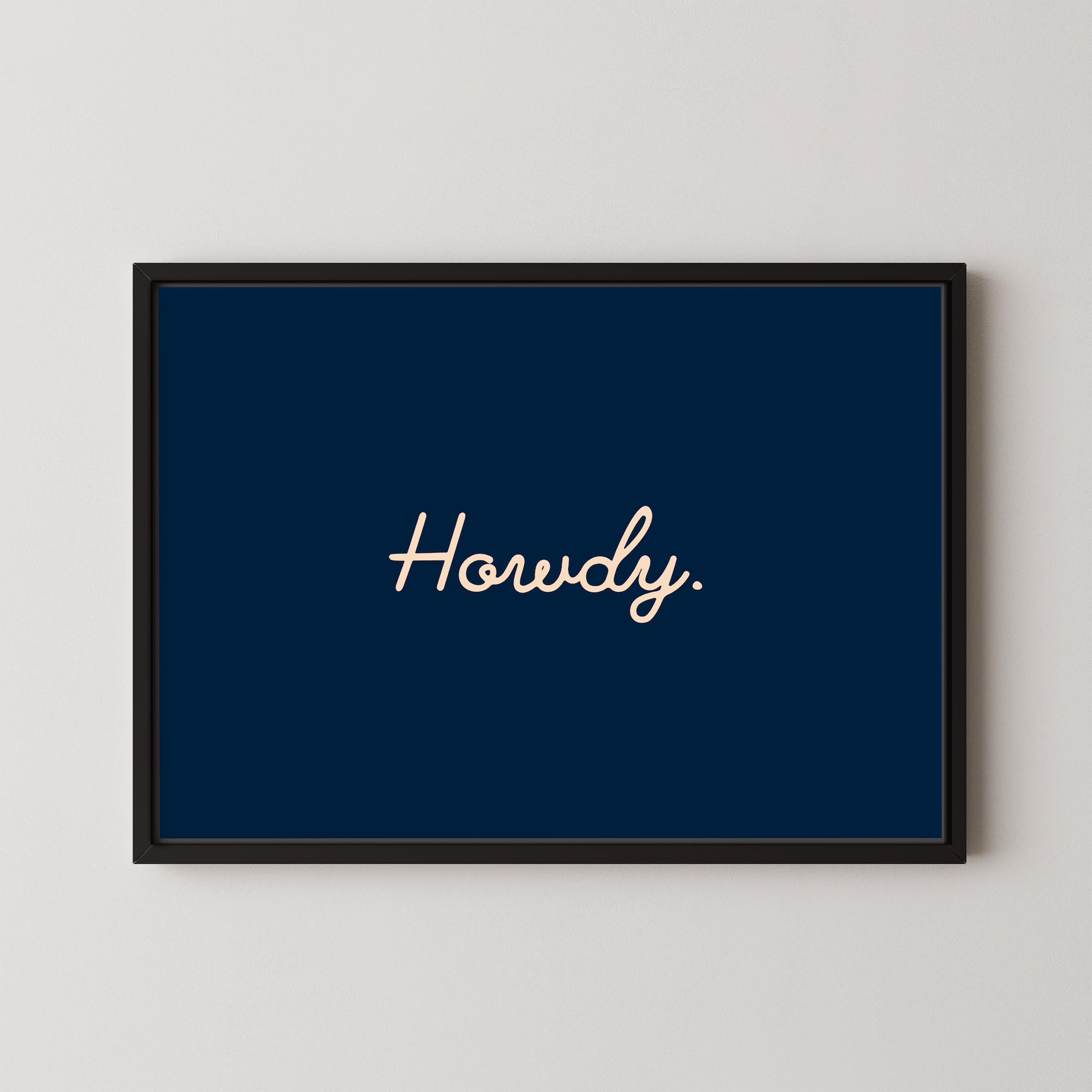 Howdy in Navy