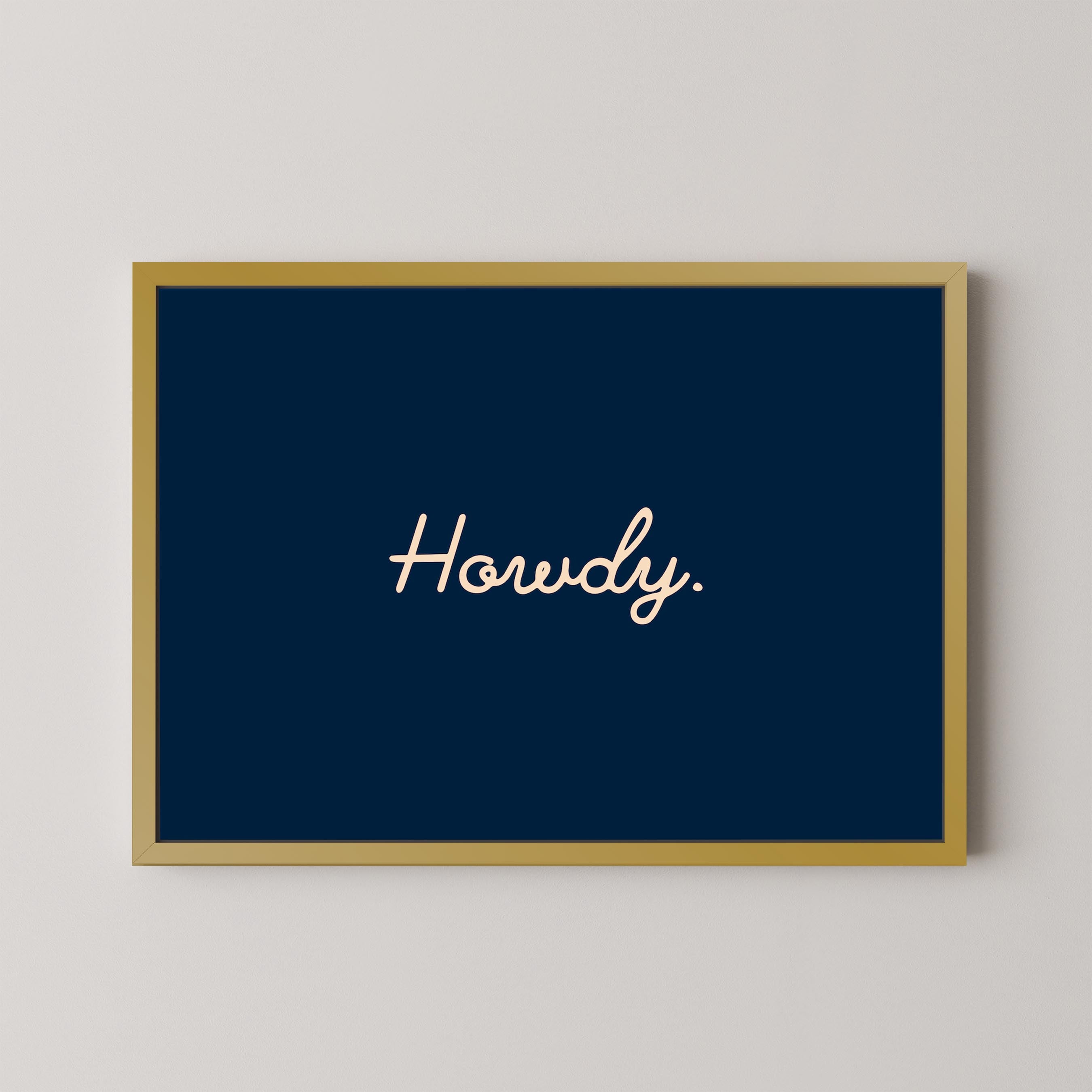 Howdy in Navy