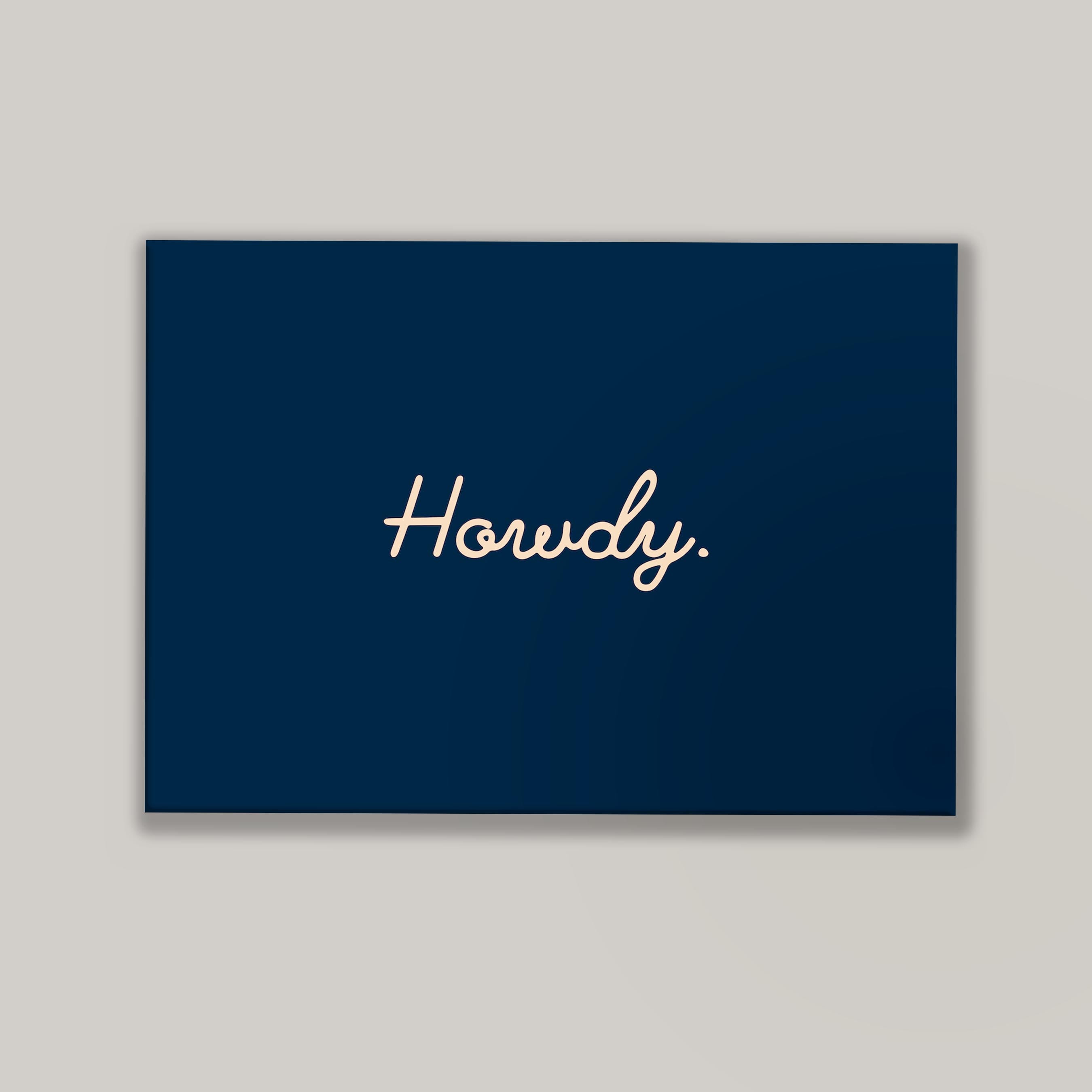 Howdy in Navy