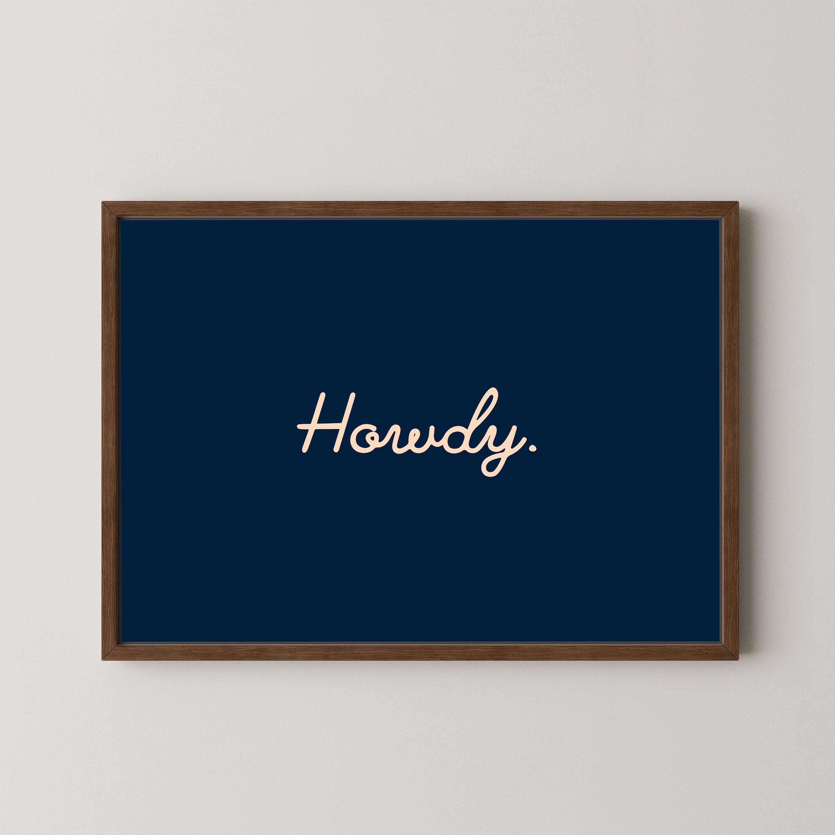 Howdy in Navy