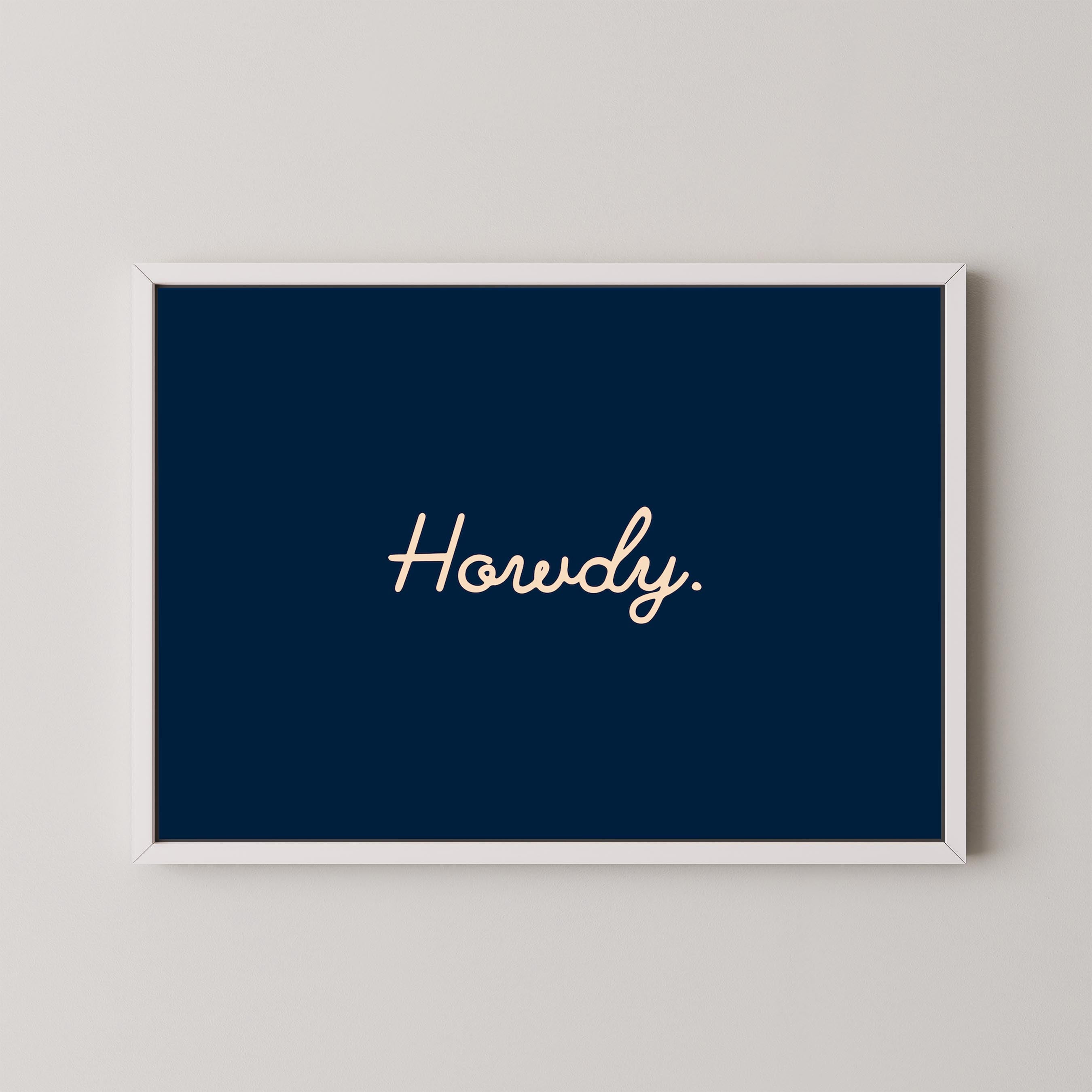 Howdy in Navy