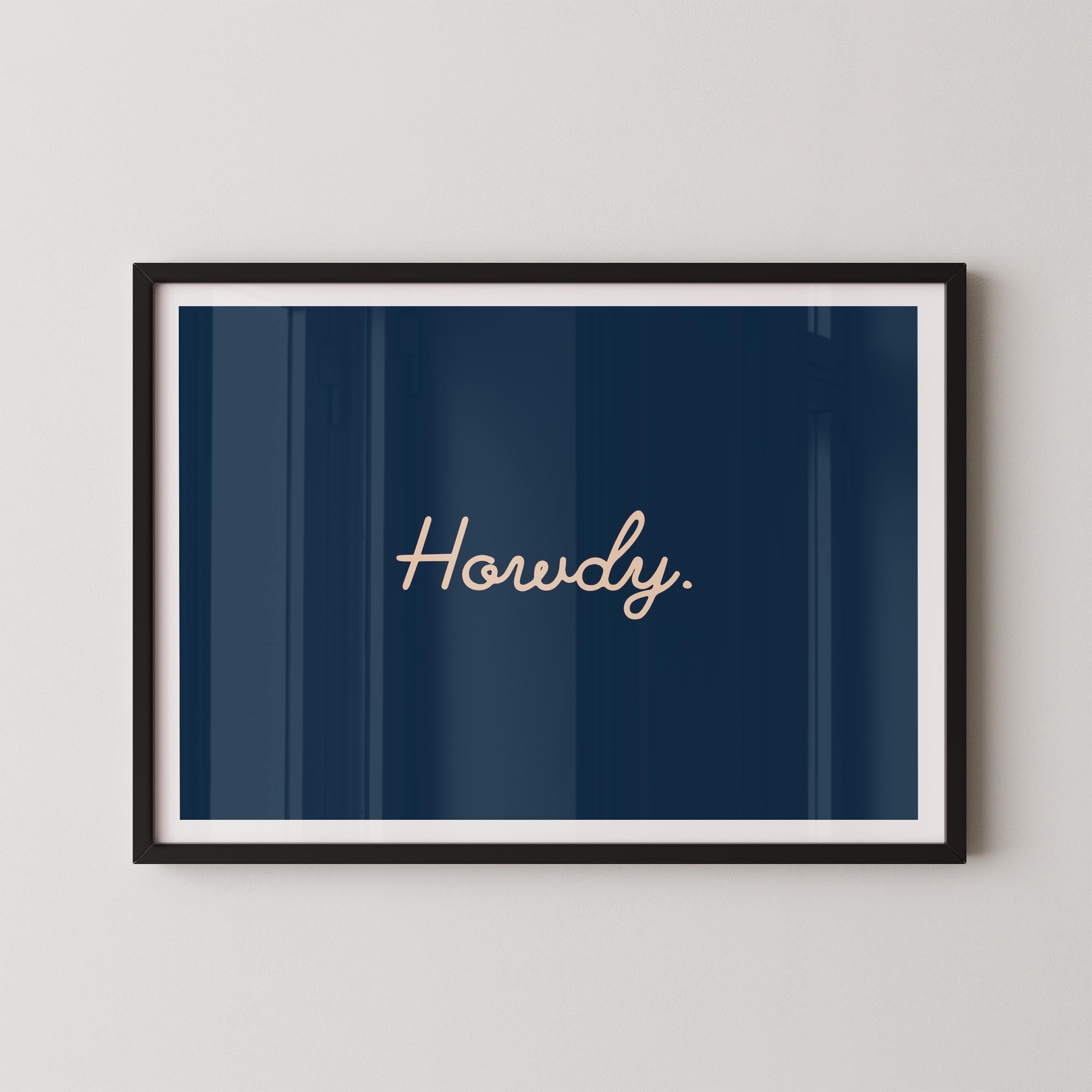 Howdy in Navy