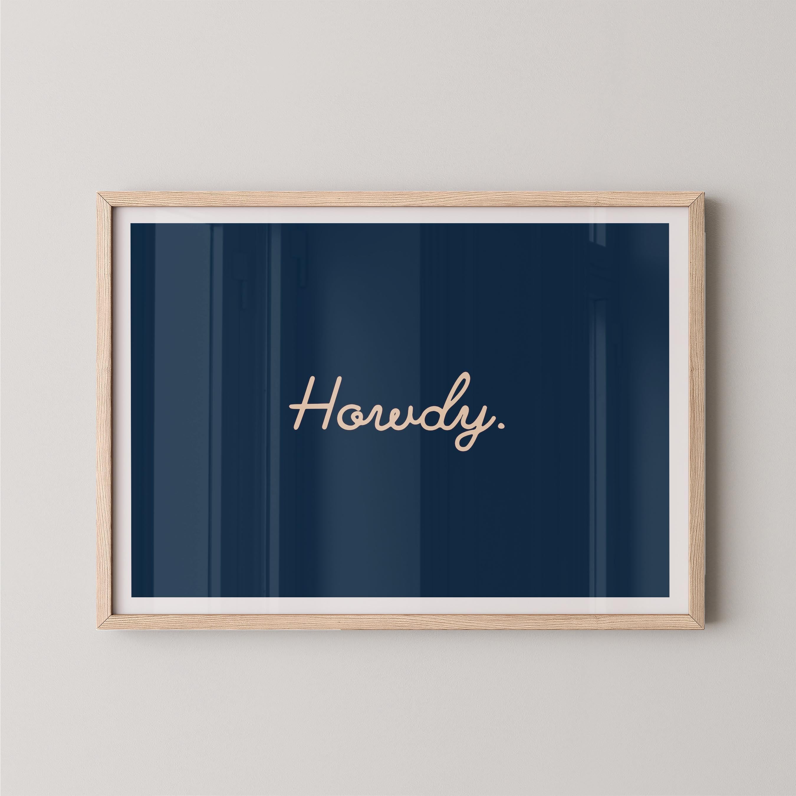 Howdy in Navy