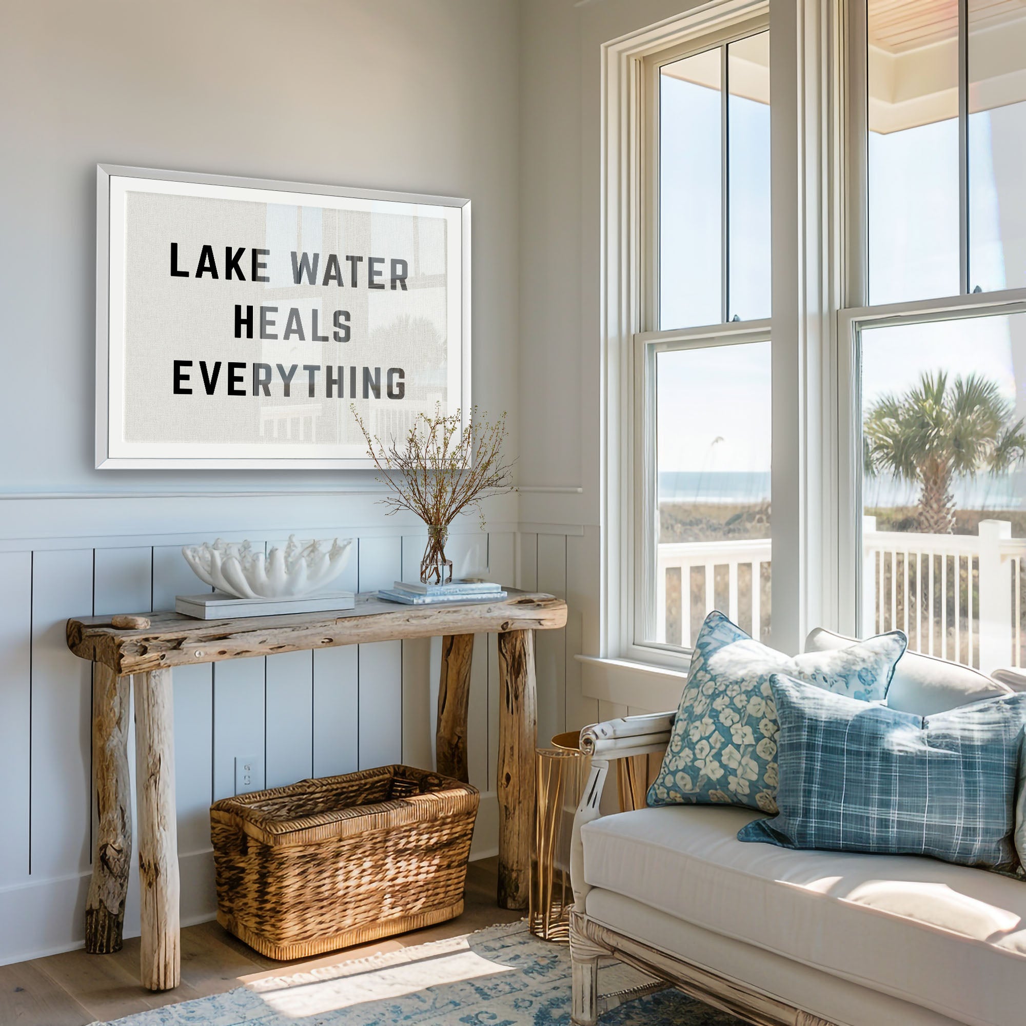 Lake Water Heals Everything Horizontal