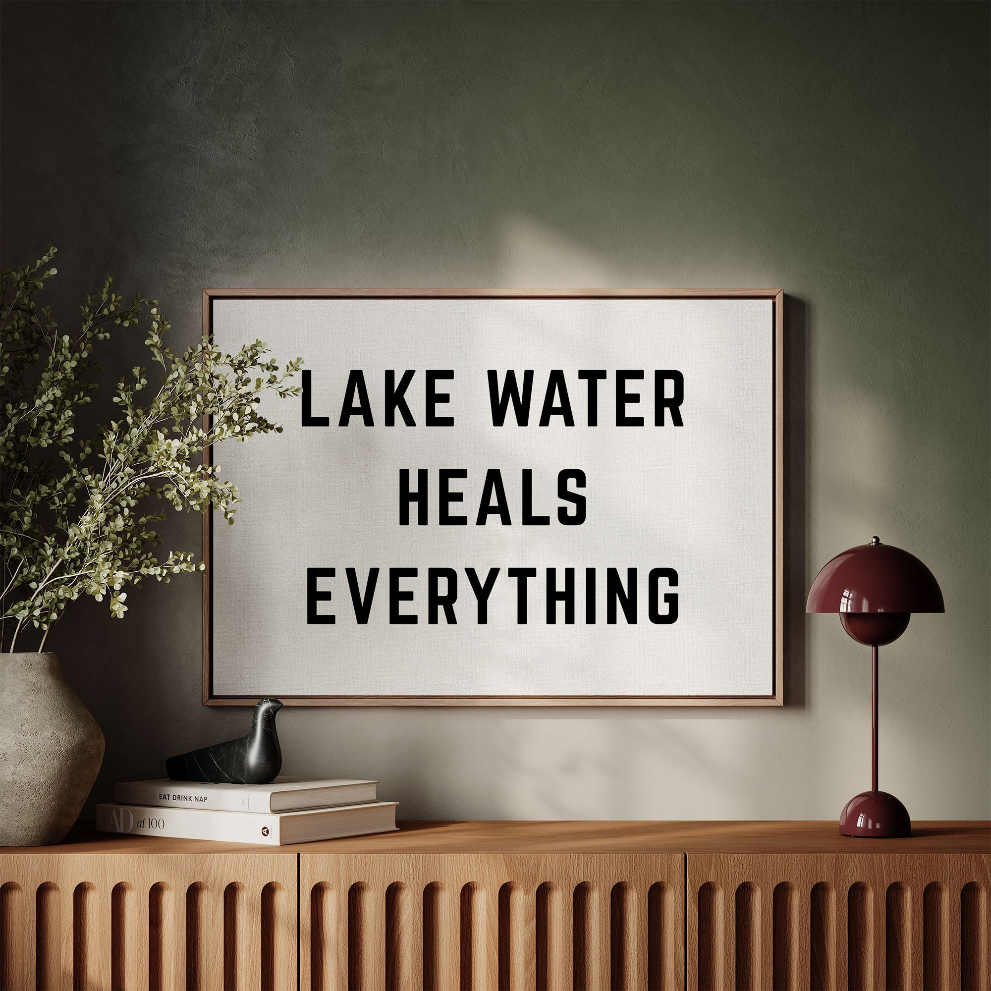 Lake Water Heals Everything Horizontal