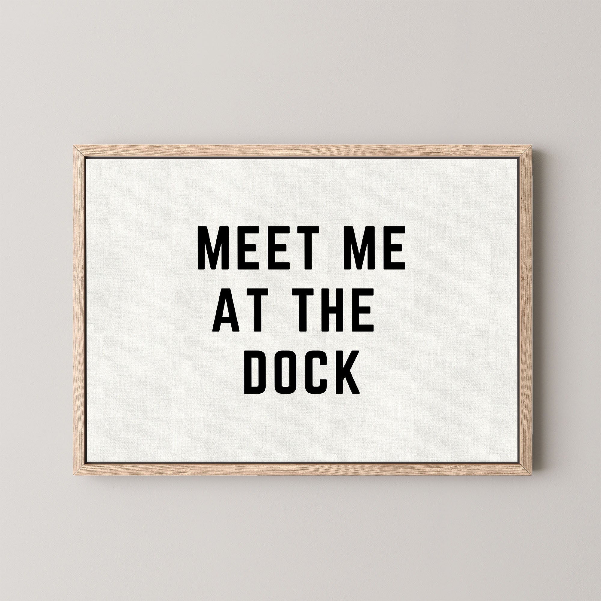 Meet Me at the Dock Horizontal