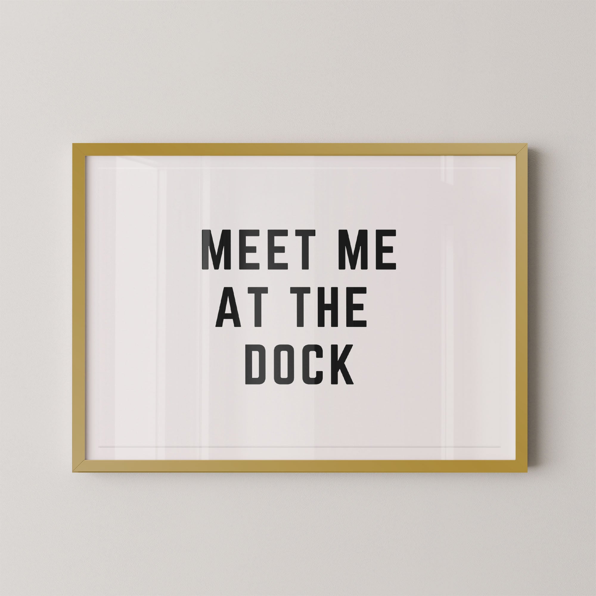 Meet Me at the Dock Horizontal