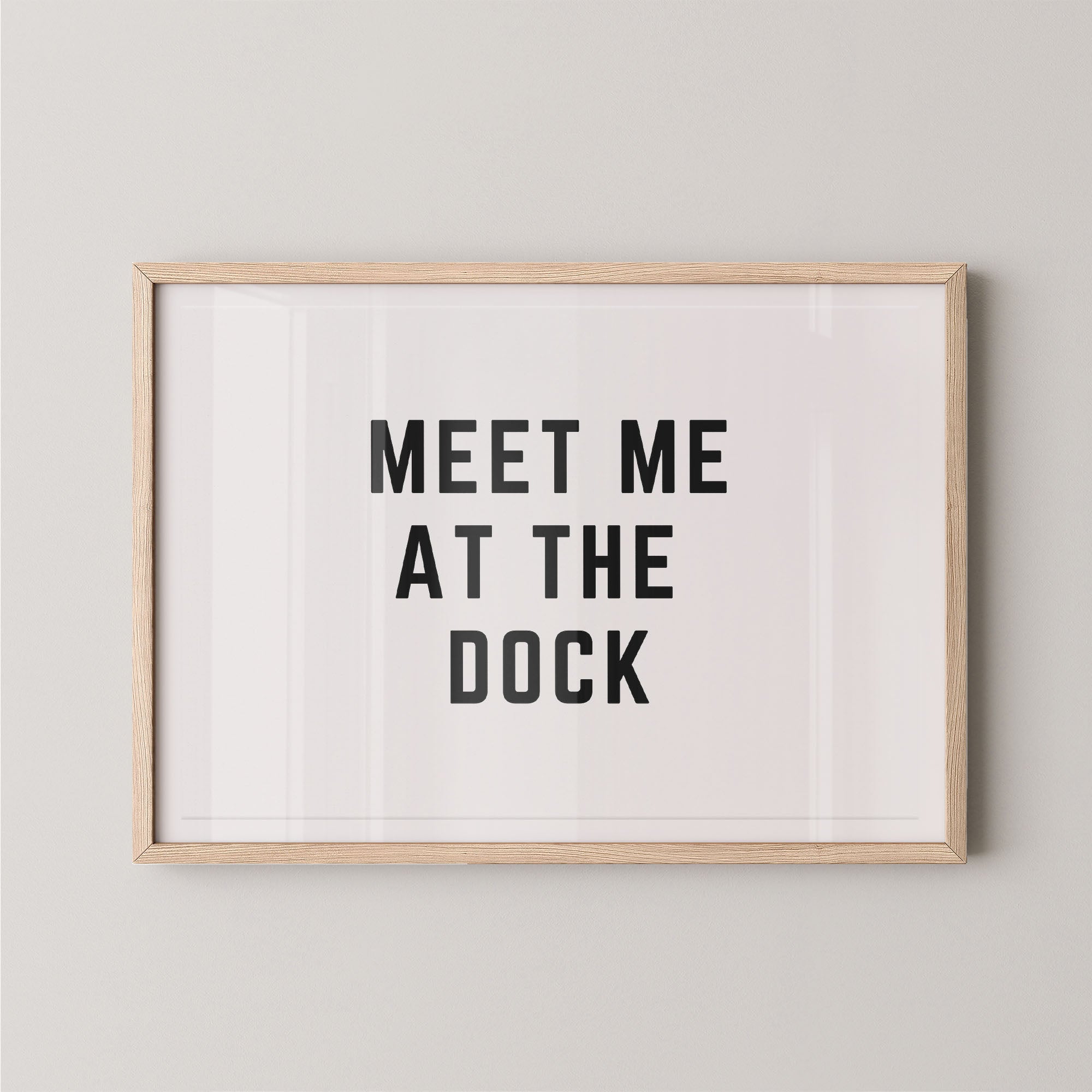 Meet Me at the Dock Horizontal