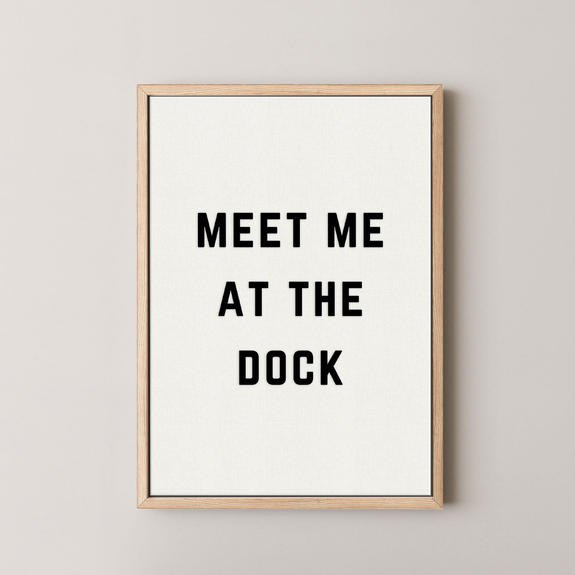 Meet Me at the Dock Vertical
