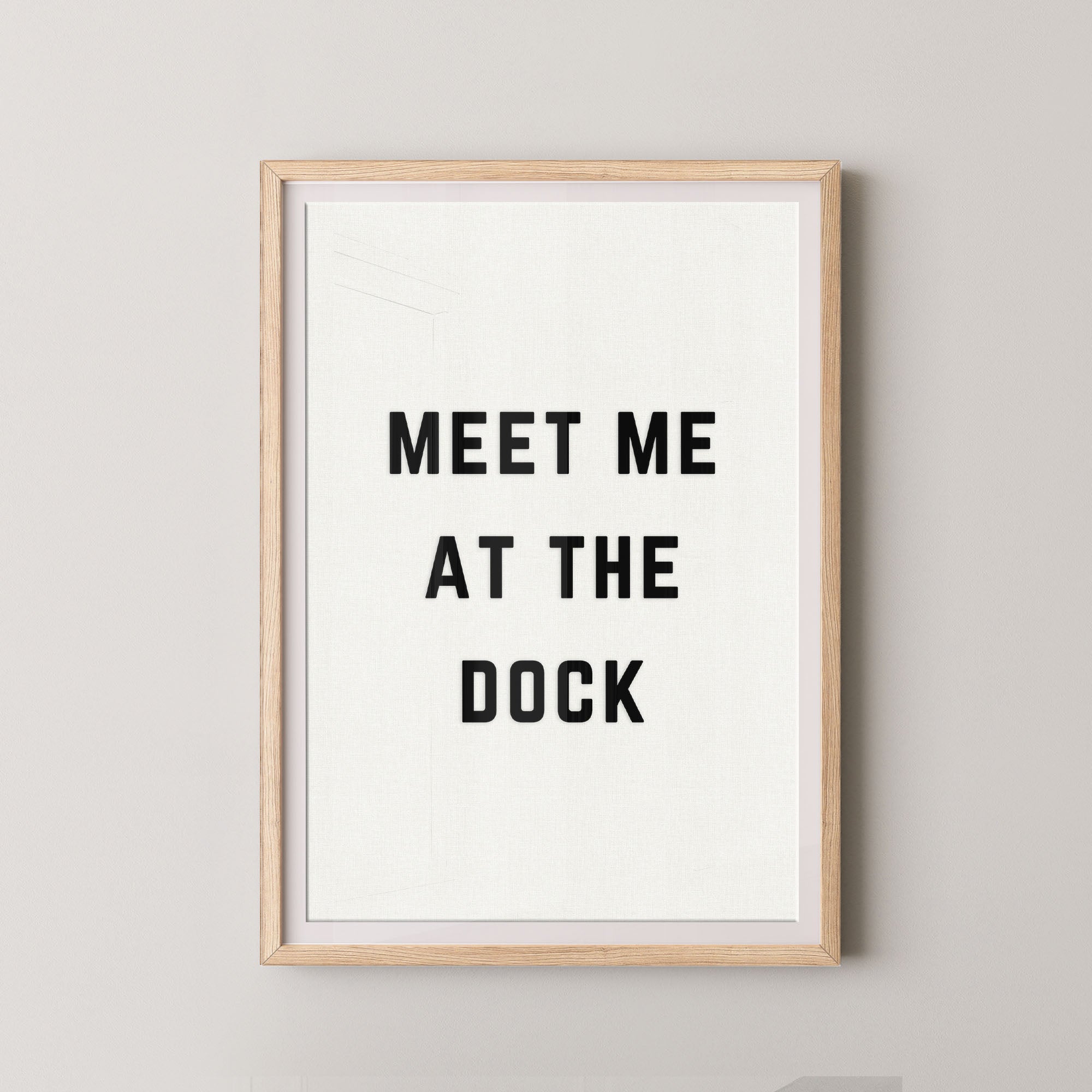 Meet Me at the Dock Vertical