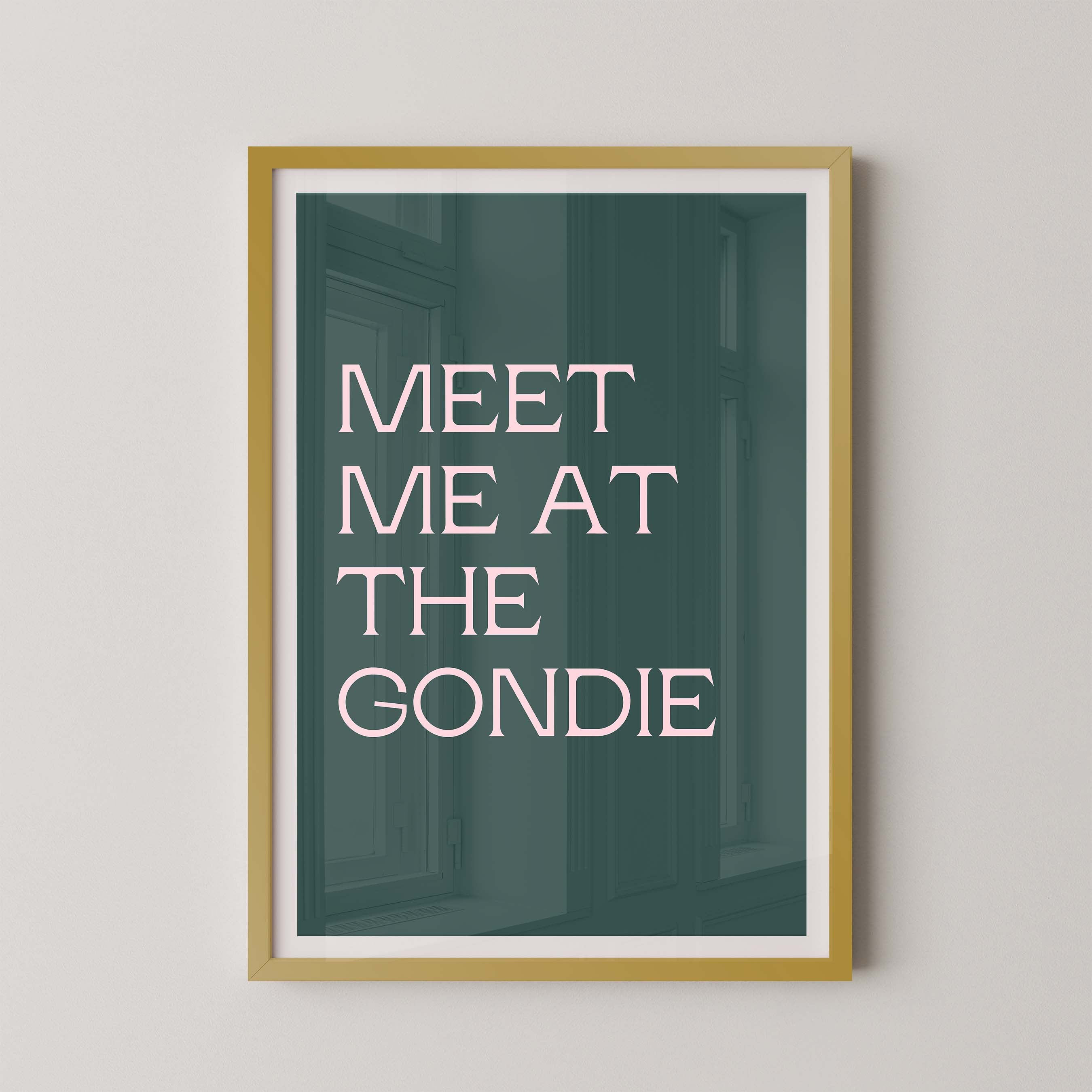 Meet Me at the Gondie in Kelly and Pink