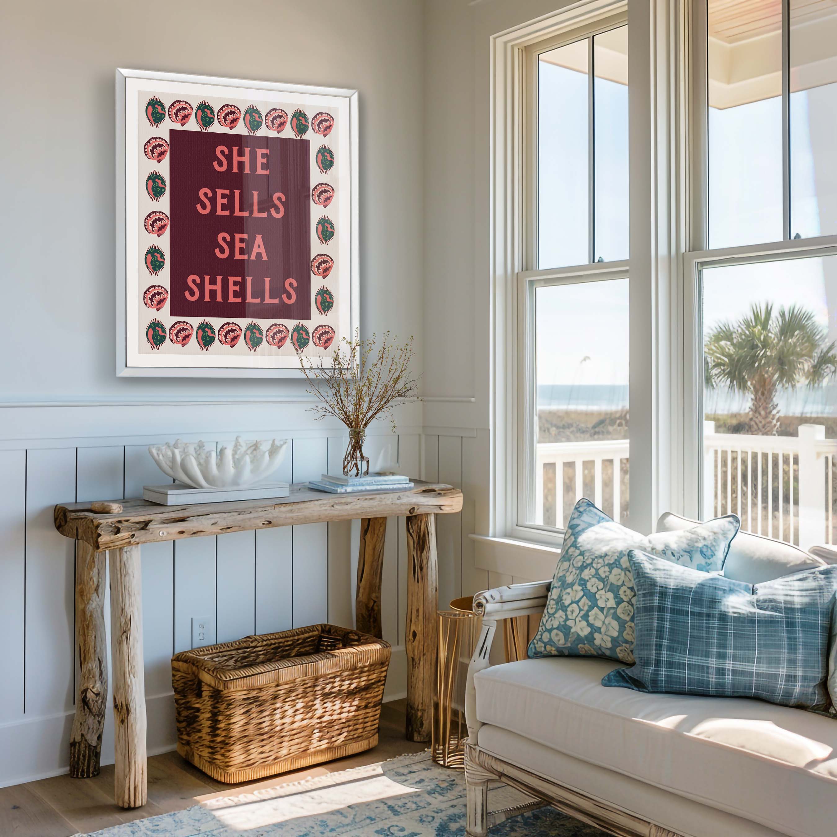 She Sells Sea Shells Bold in Cream