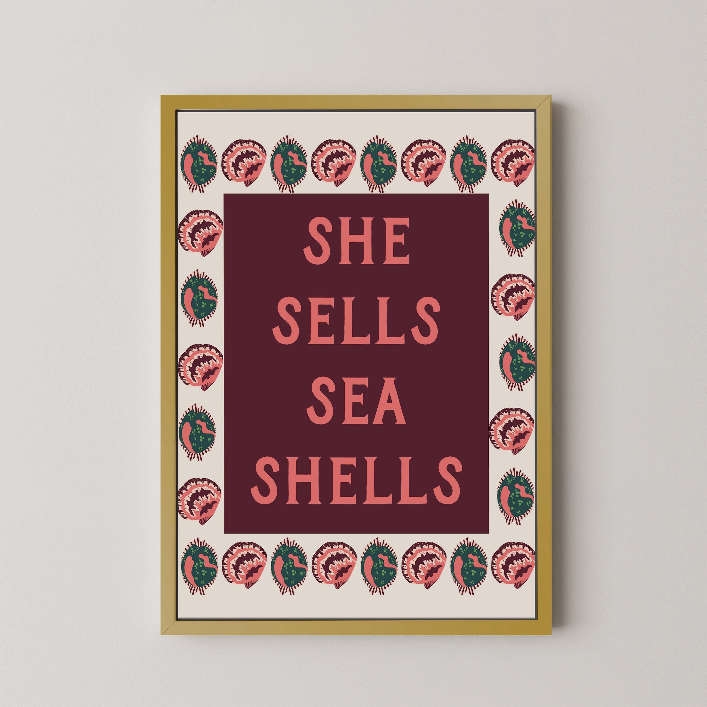 She Sells Sea Shells Bold in Cream