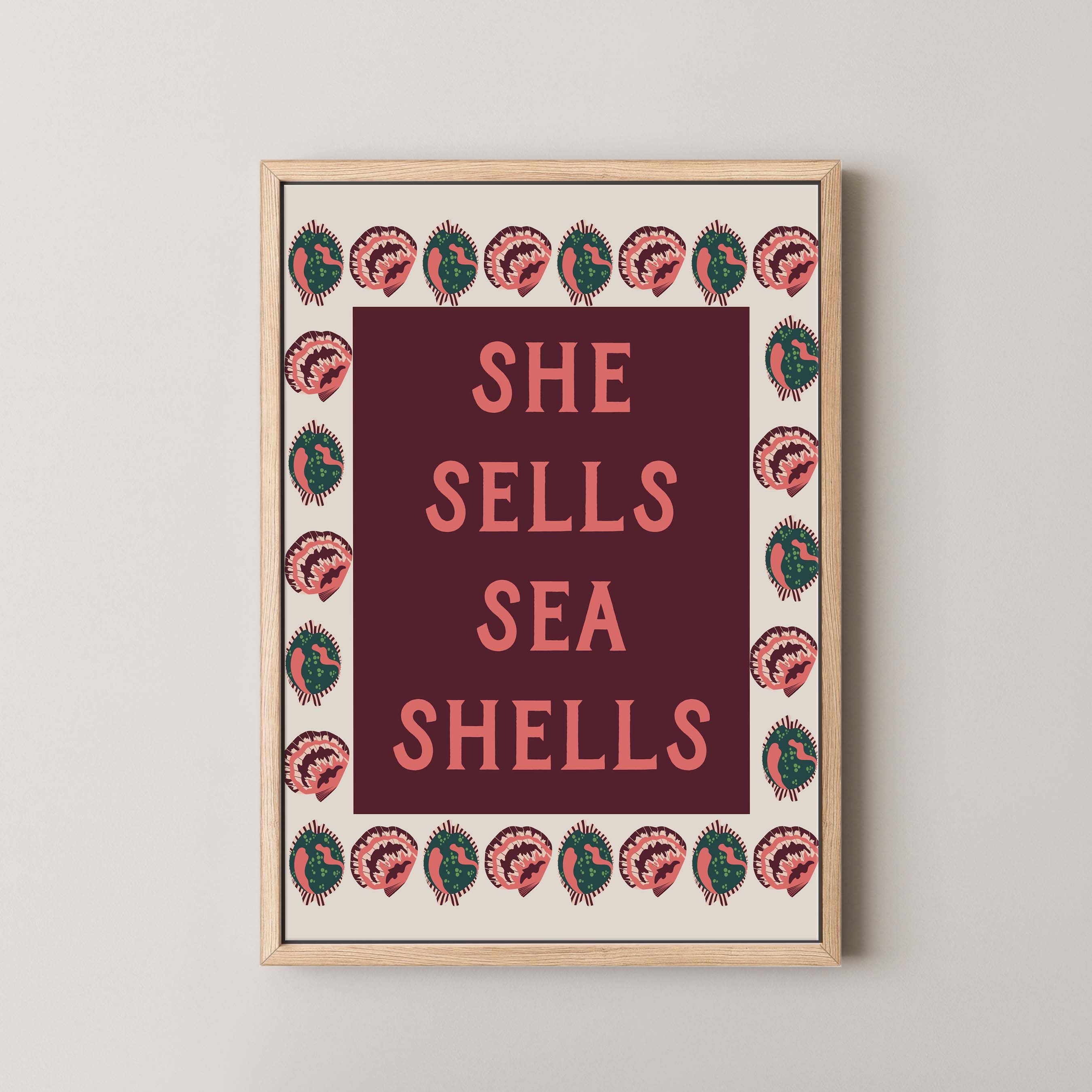 She Sells Sea Shells Bold in Cream