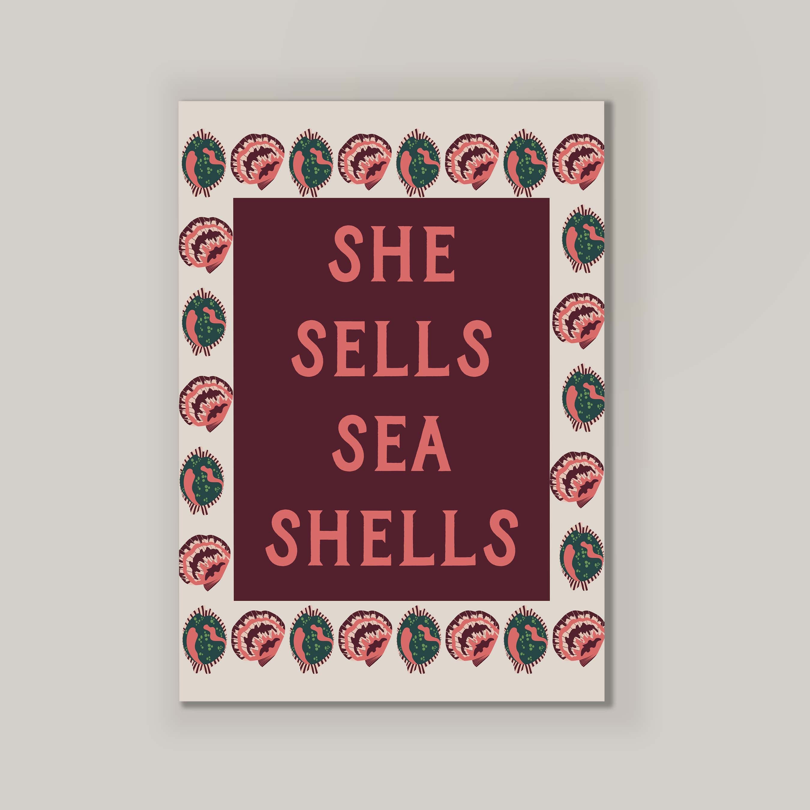 She Sells Sea Shells Bold in Cream