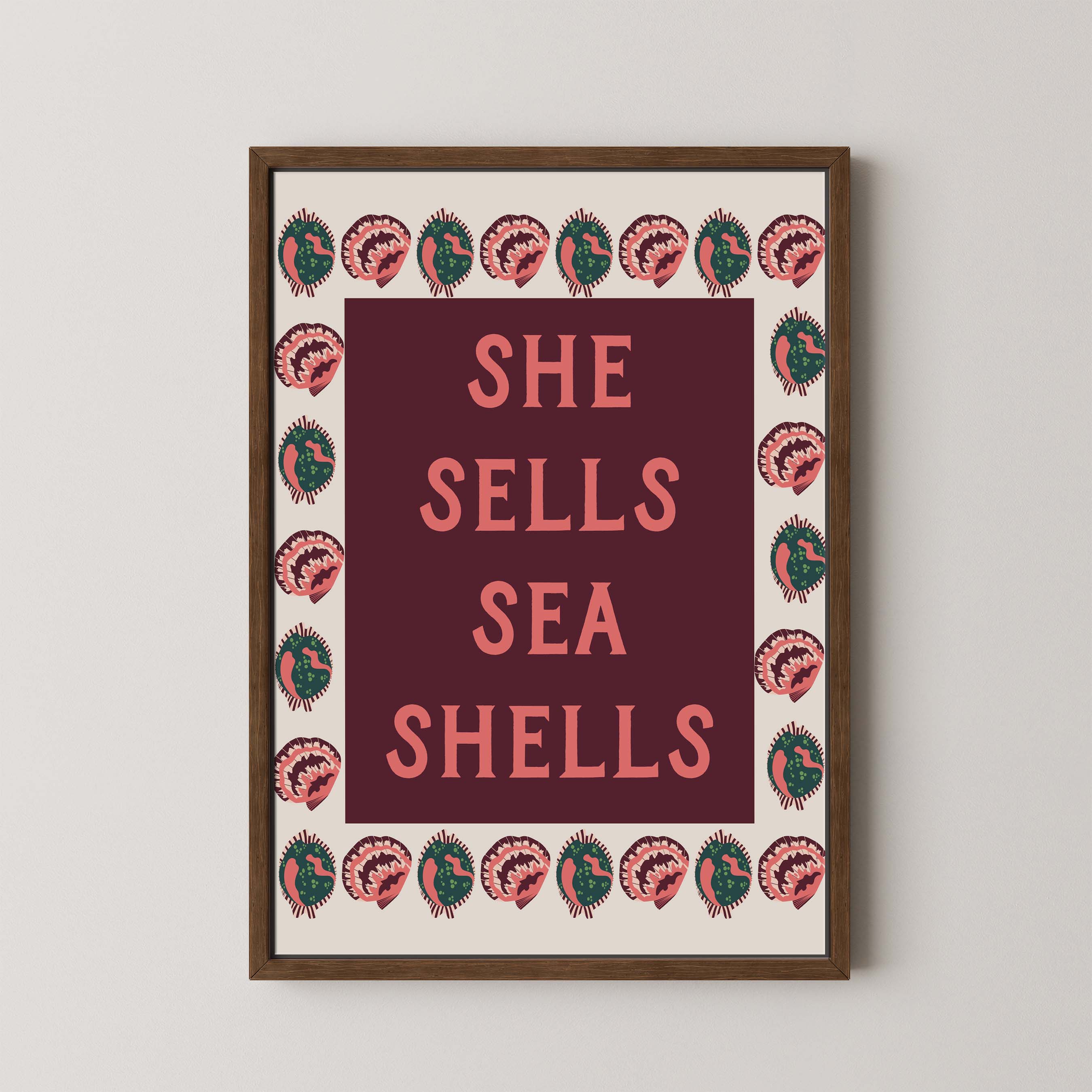 She Sells Sea Shells Bold in Cream