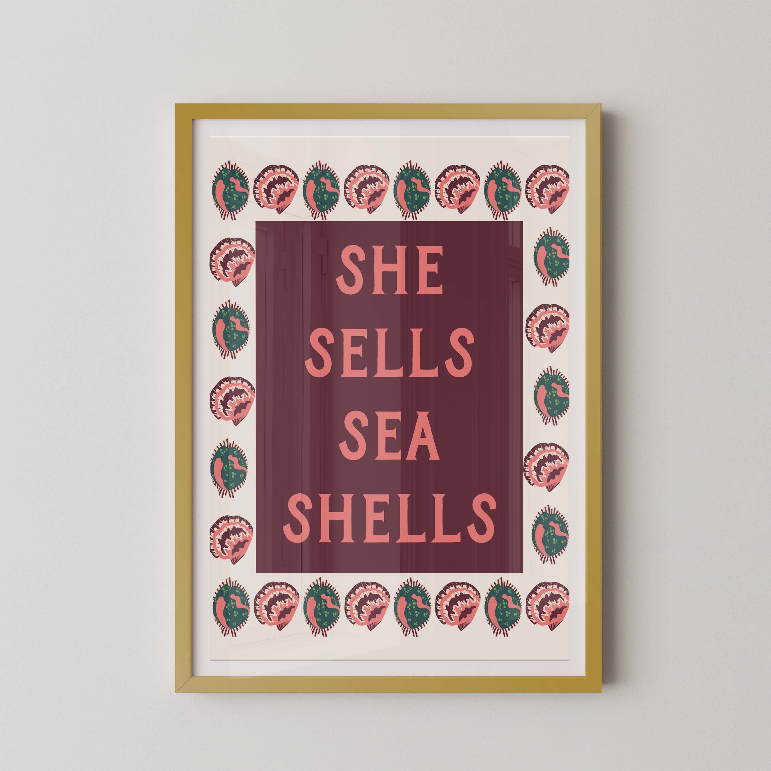She Sells Sea Shells Bold in Cream
