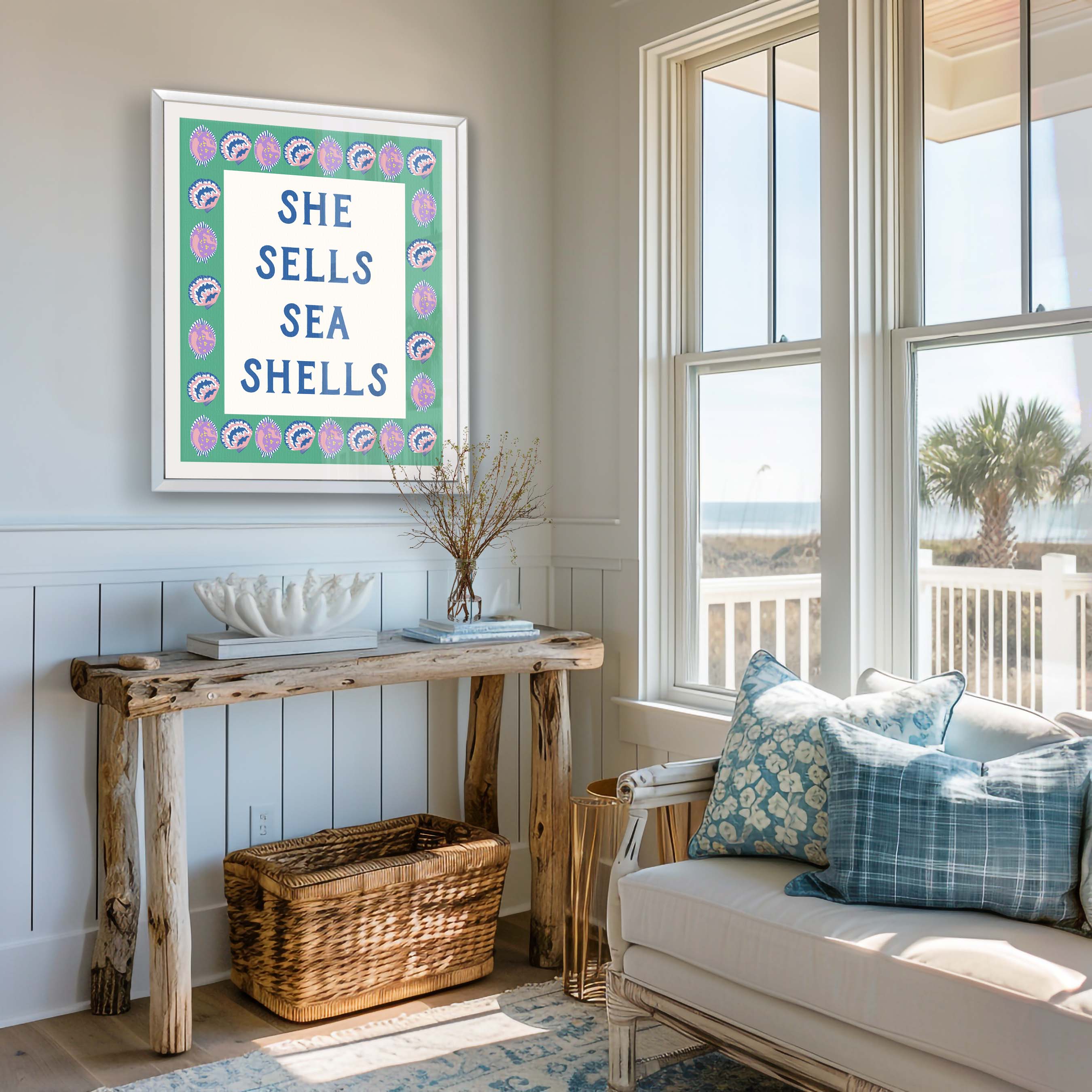 She Sells Sea Shells Bold in Green
