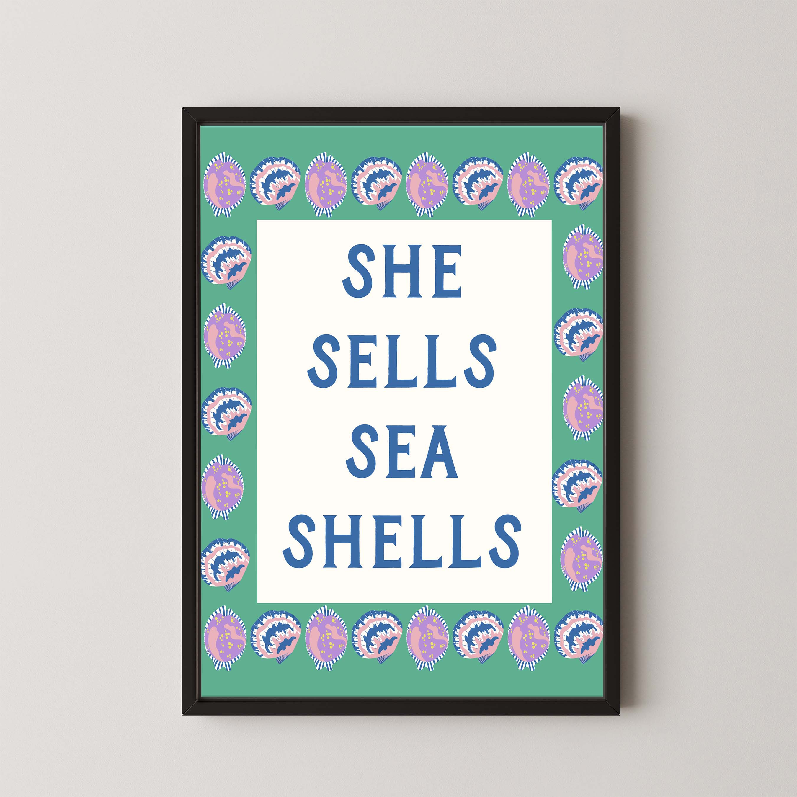 She Sells Sea Shells Bold in Green