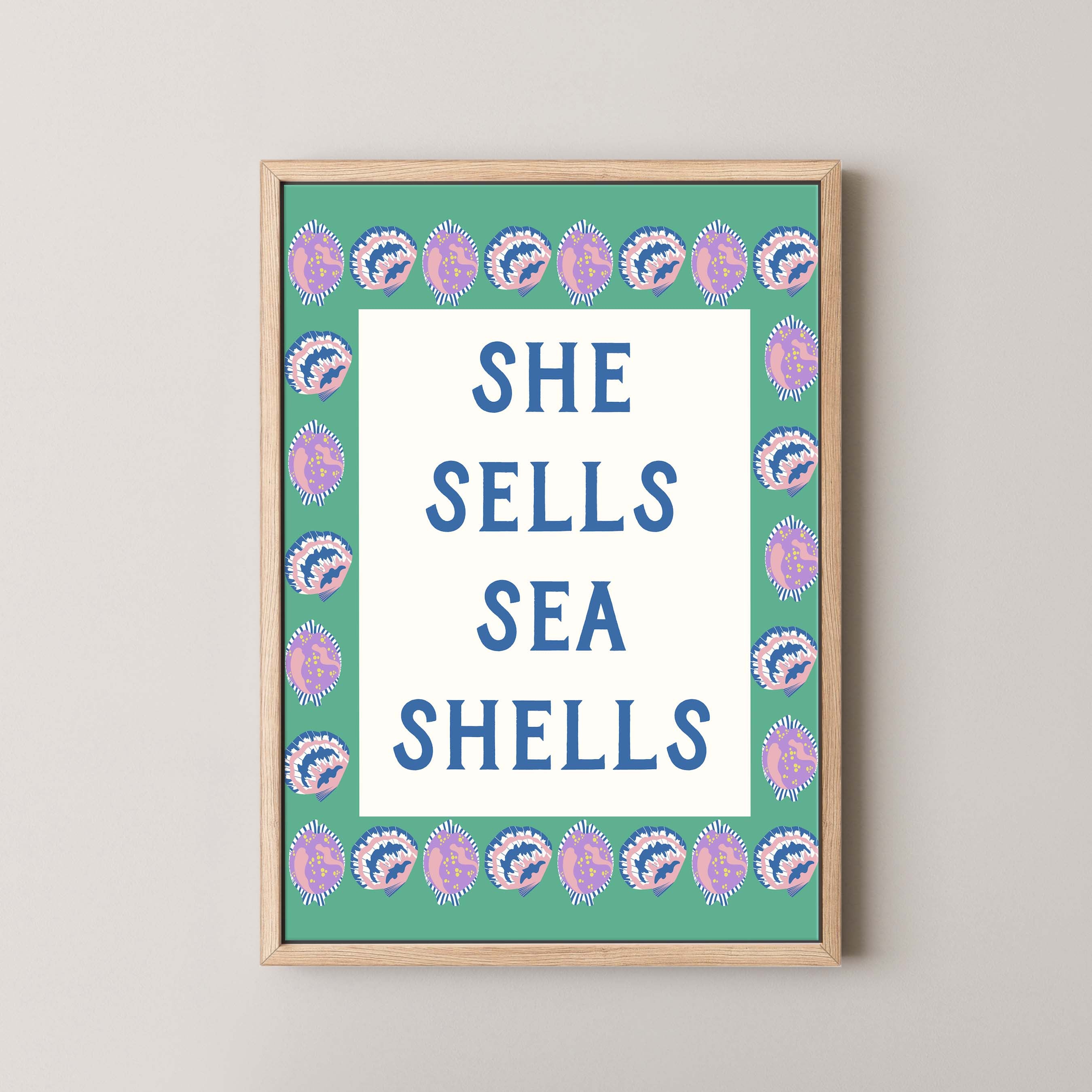 She Sells Sea Shells Bold in Green