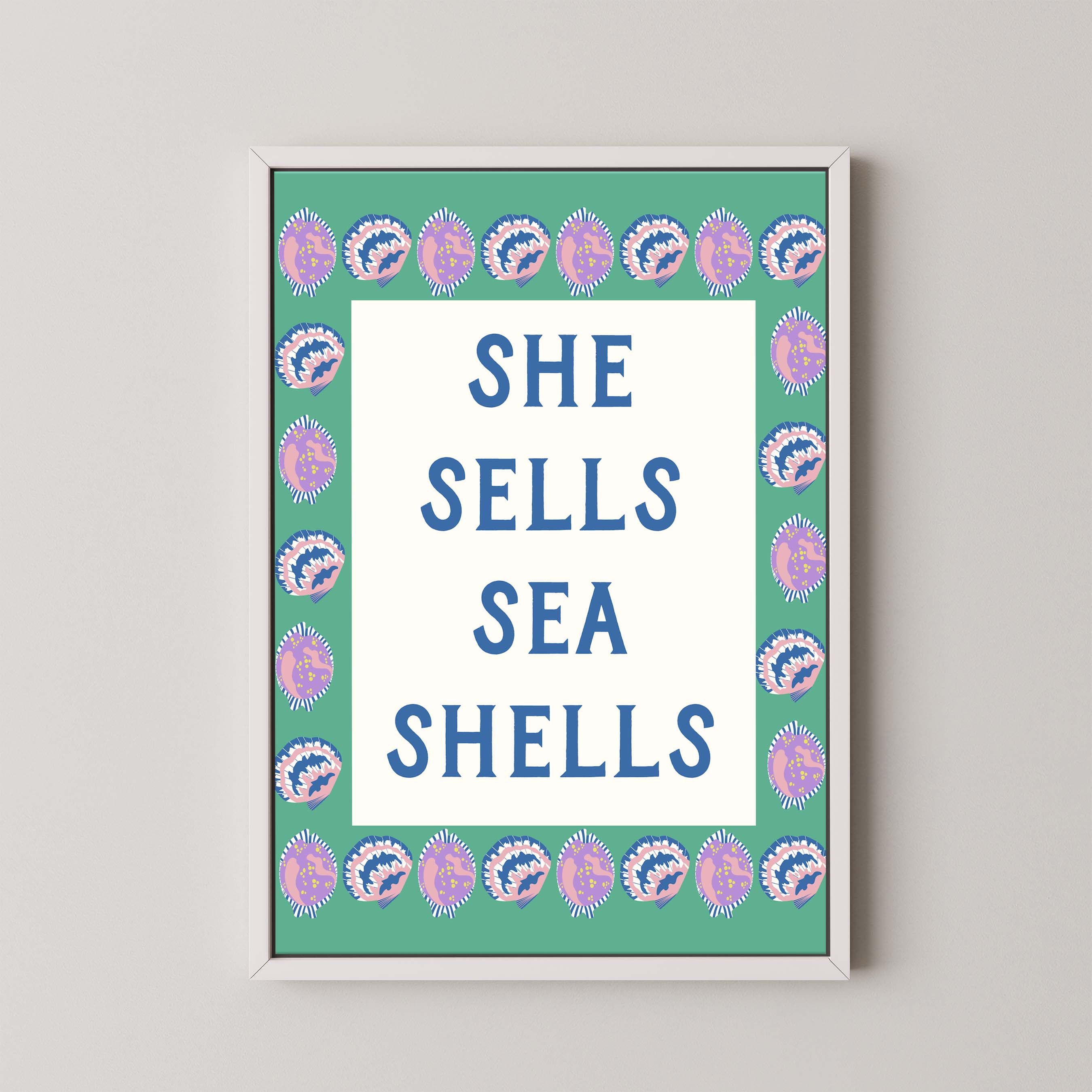 She Sells Sea Shells Bold in Green