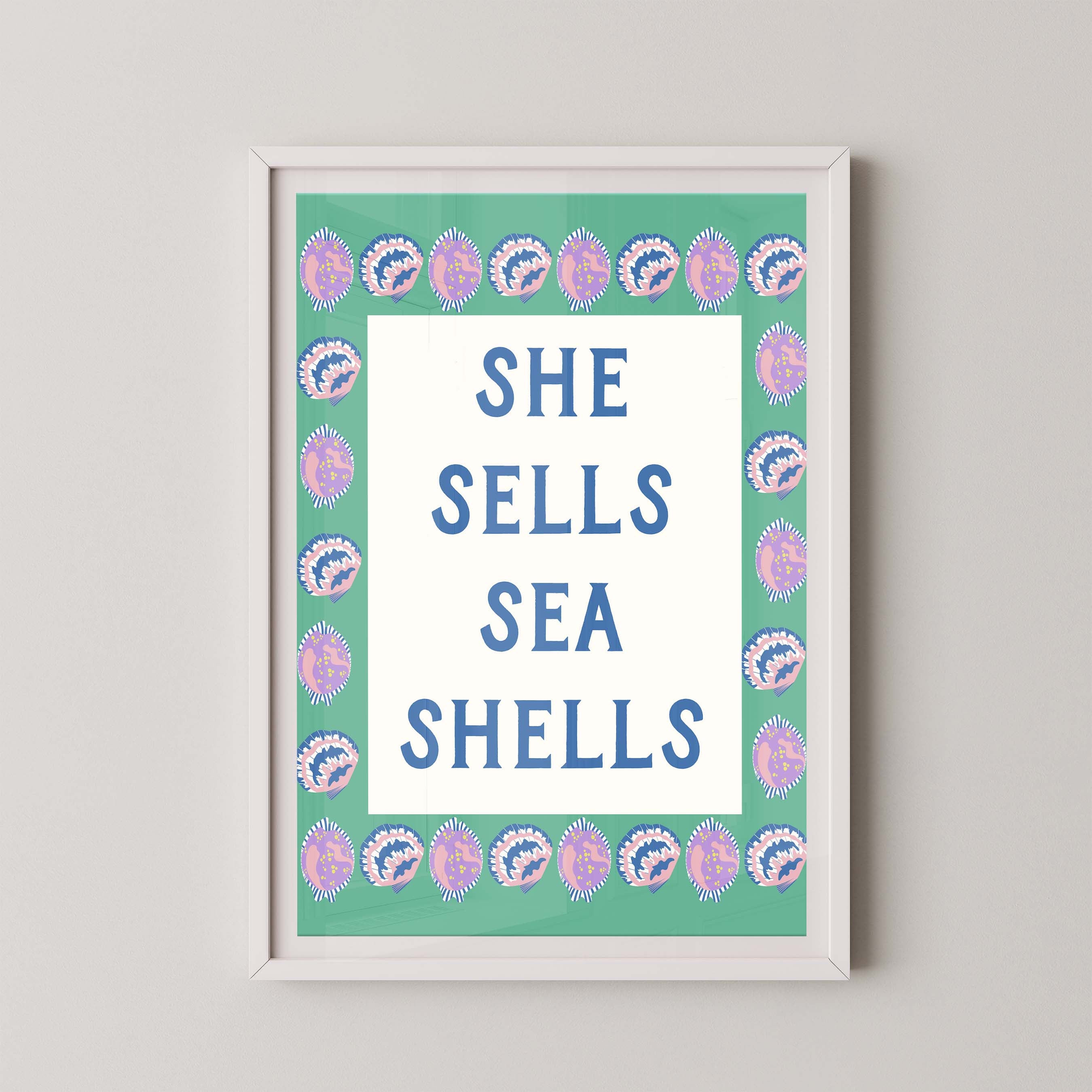 She Sells Sea Shells Bold in Green