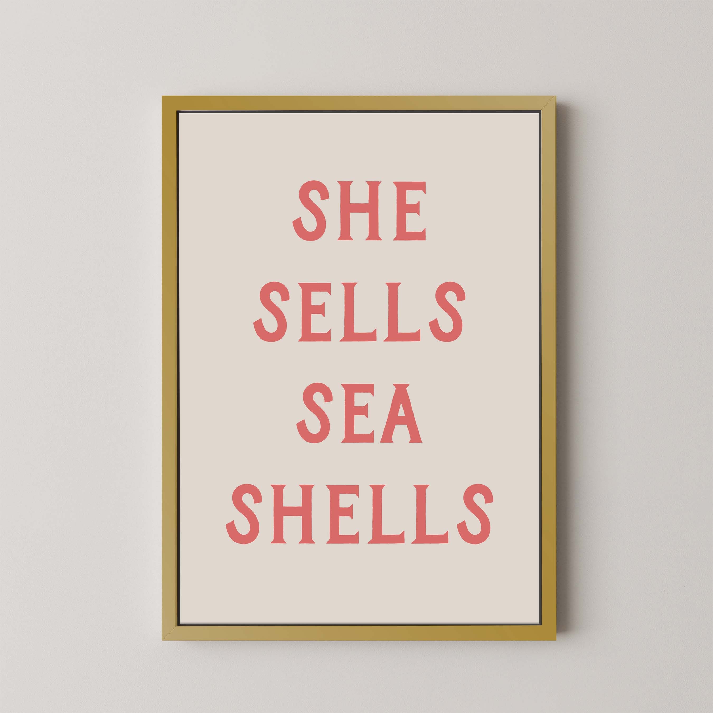 She Sells Sea Shells in Cream