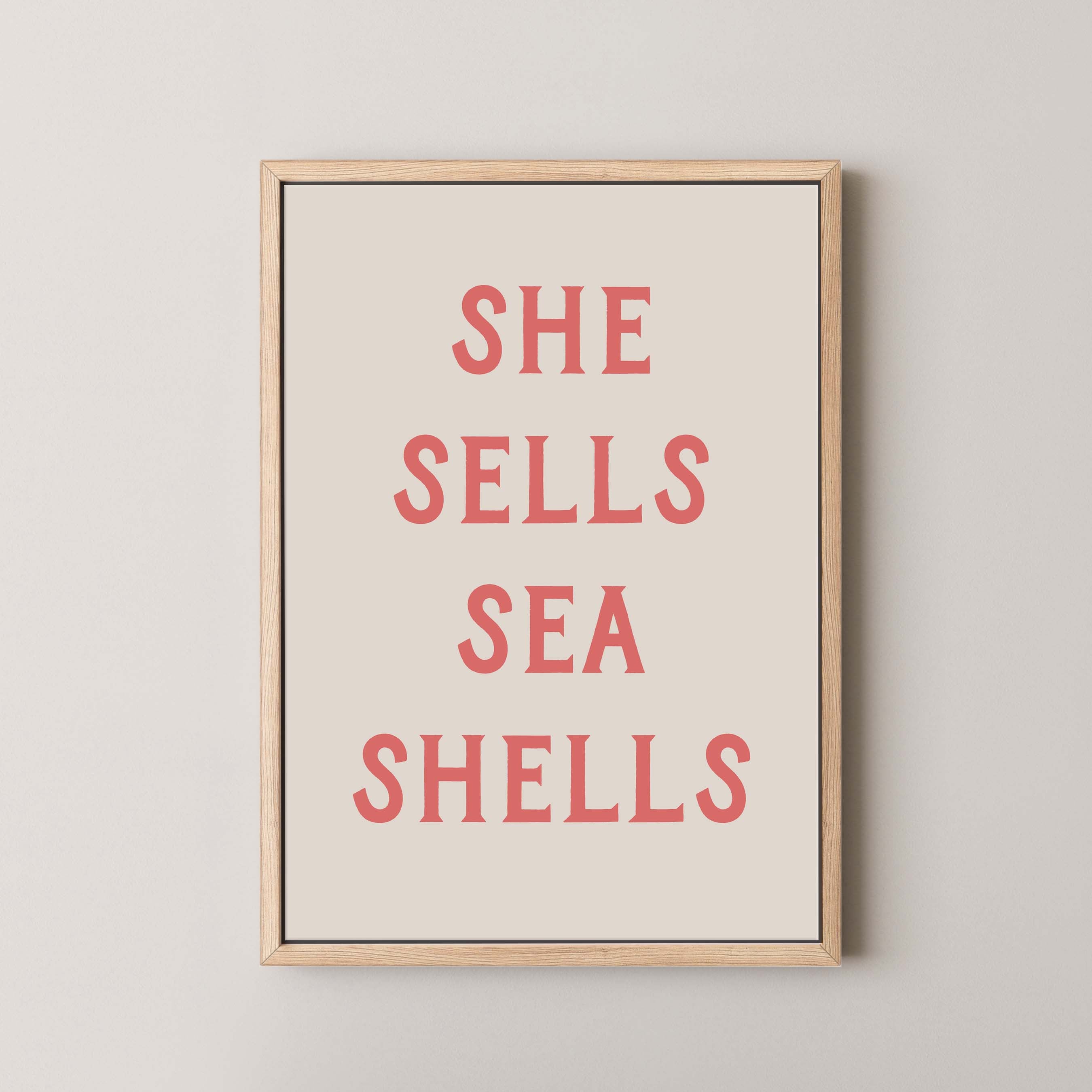 She Sells Sea Shells in Cream