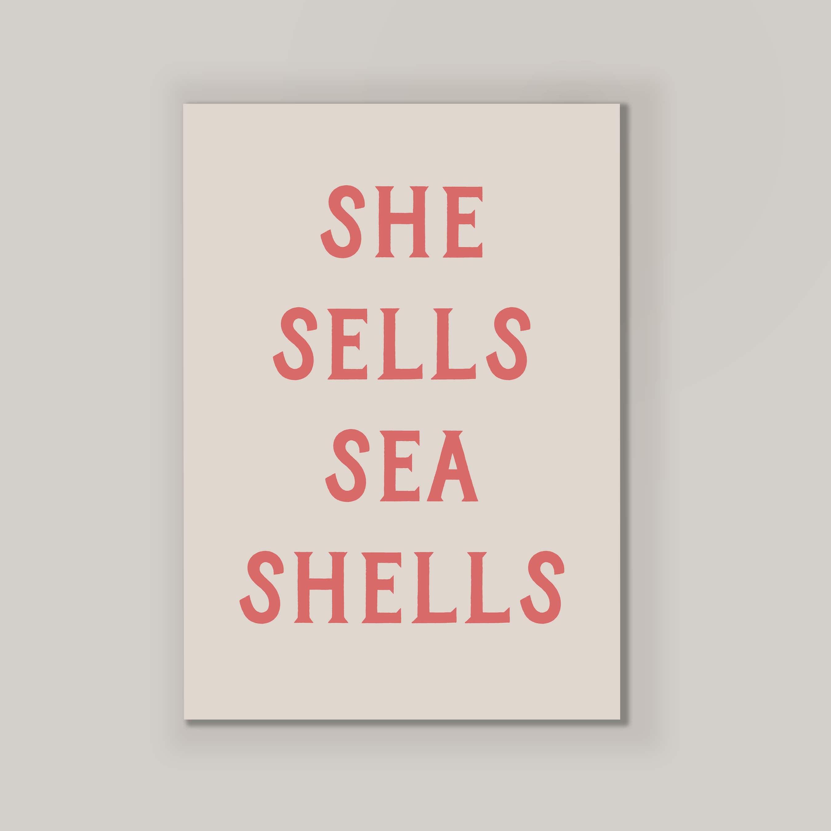 She Sells Sea Shells in Cream