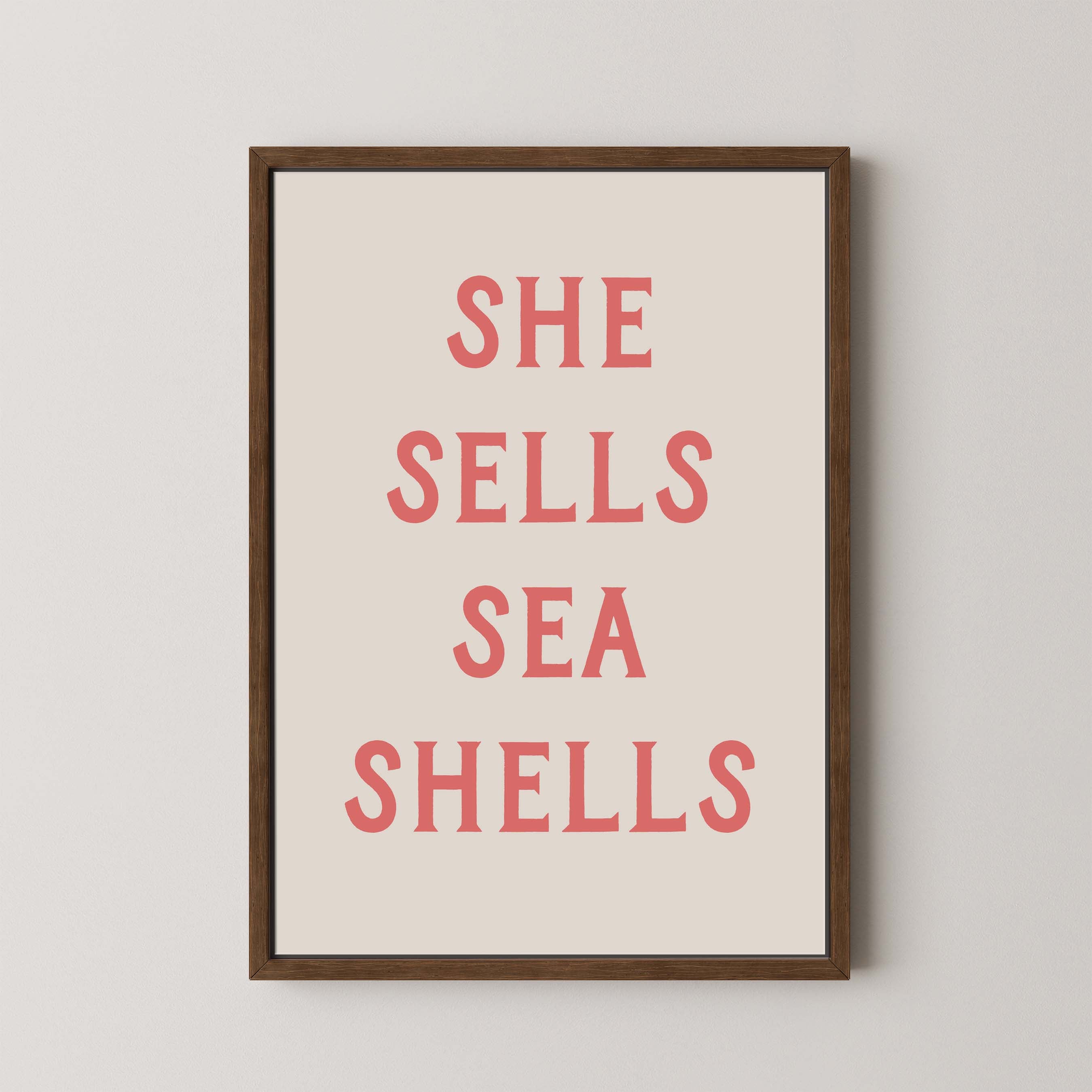 She Sells Sea Shells in Cream