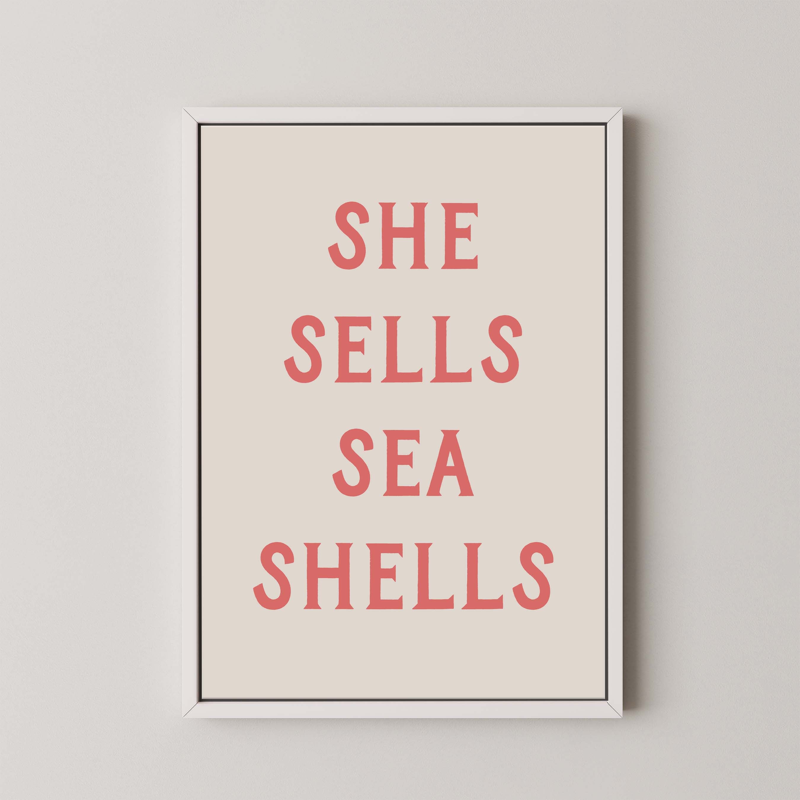 She Sells Sea Shells in Cream