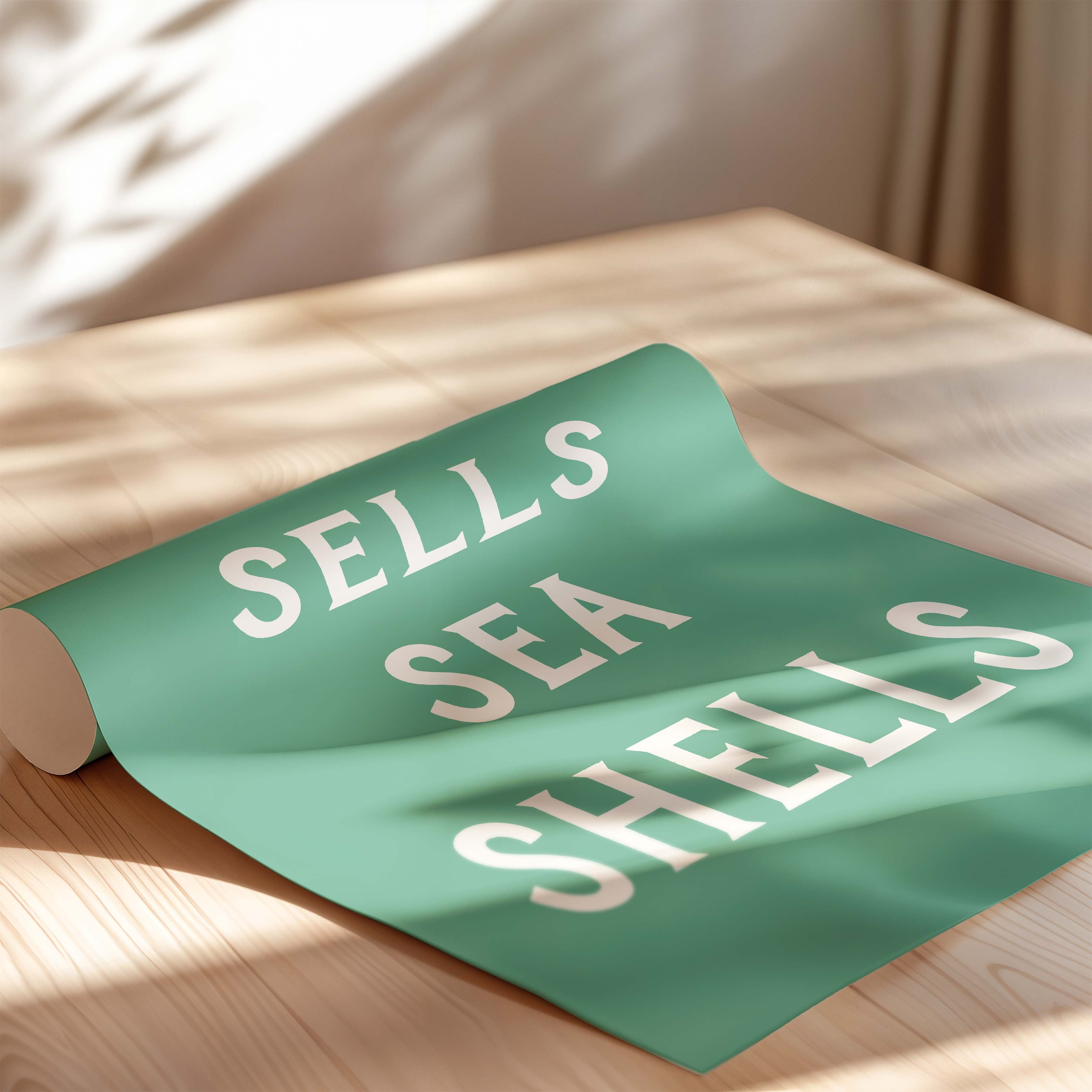 She Sells Sea Shells in Green