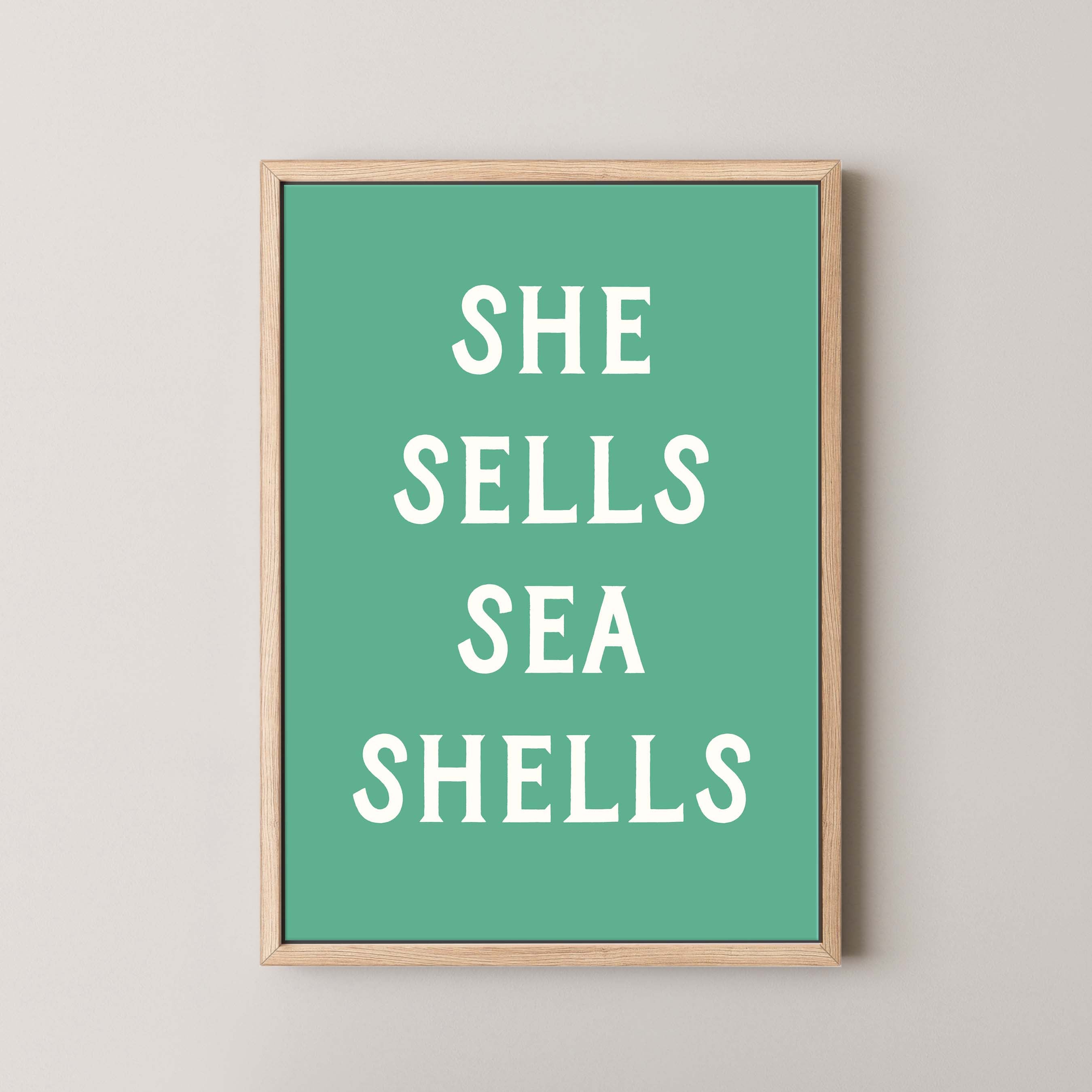 She Sells Sea Shells in Green