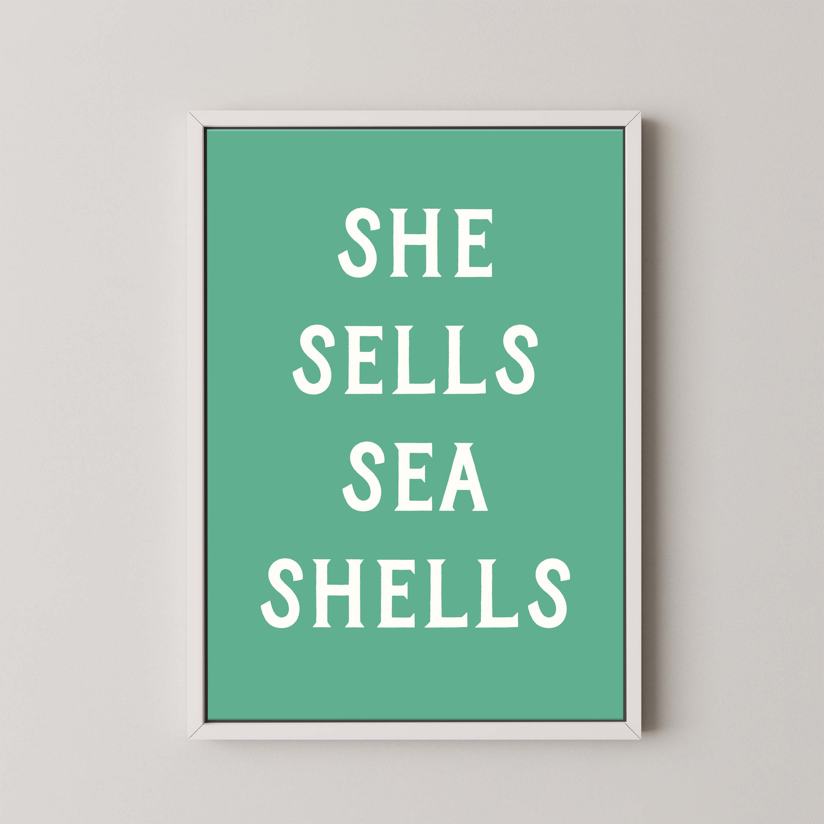 She Sells Sea Shells in Green