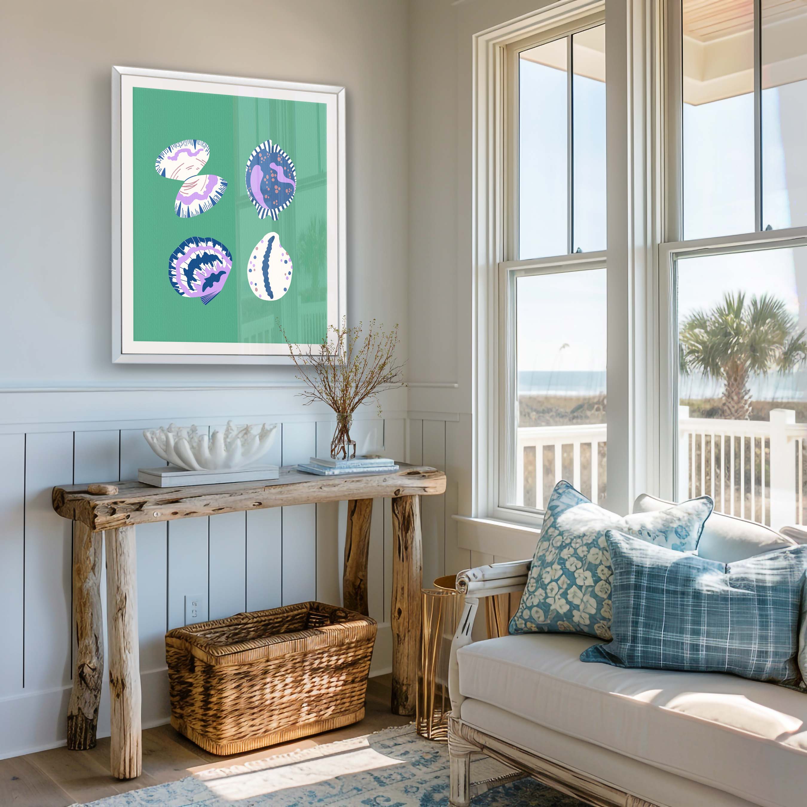 Shell Collection in Green