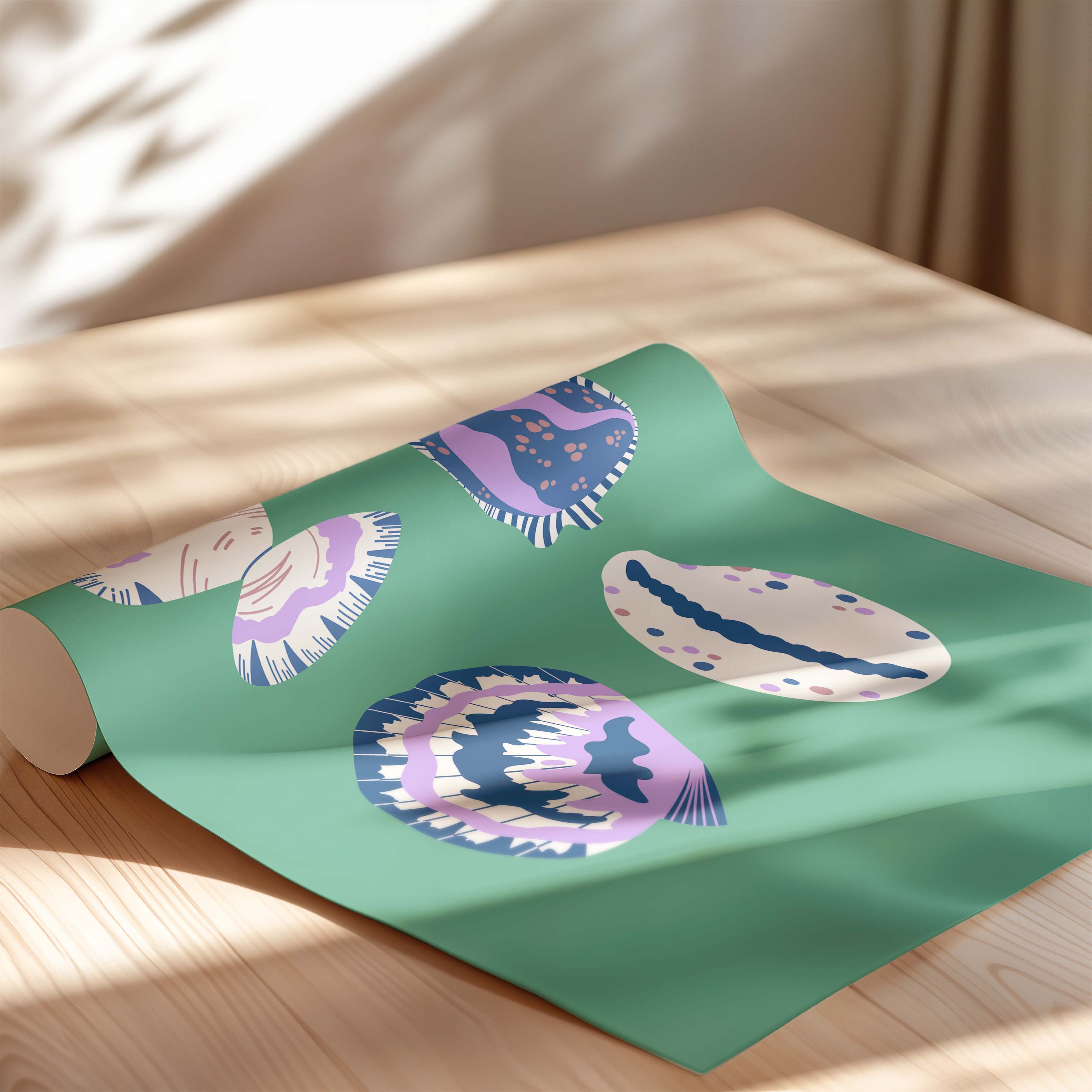 Shell Collection in Green