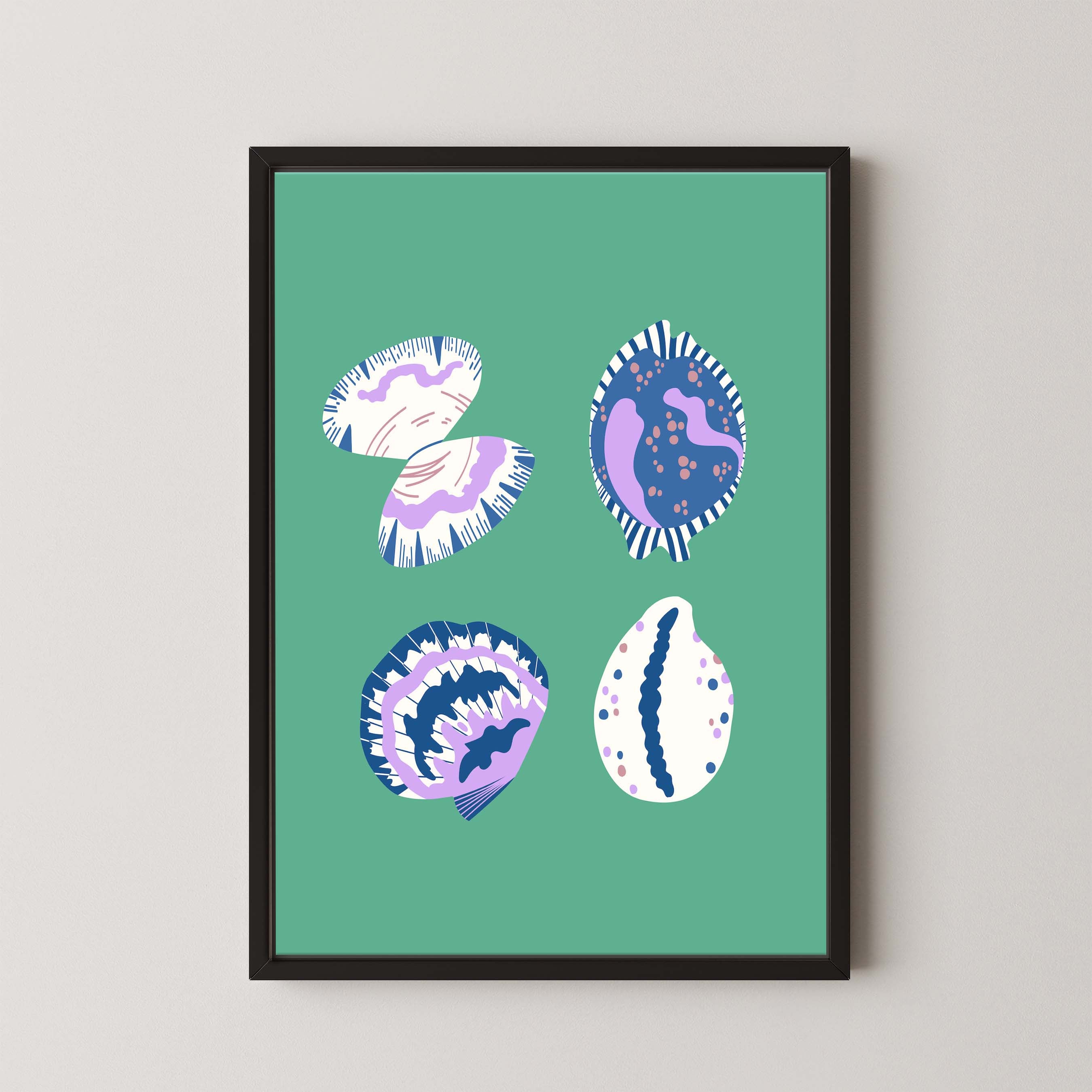 Shell Collection in Green