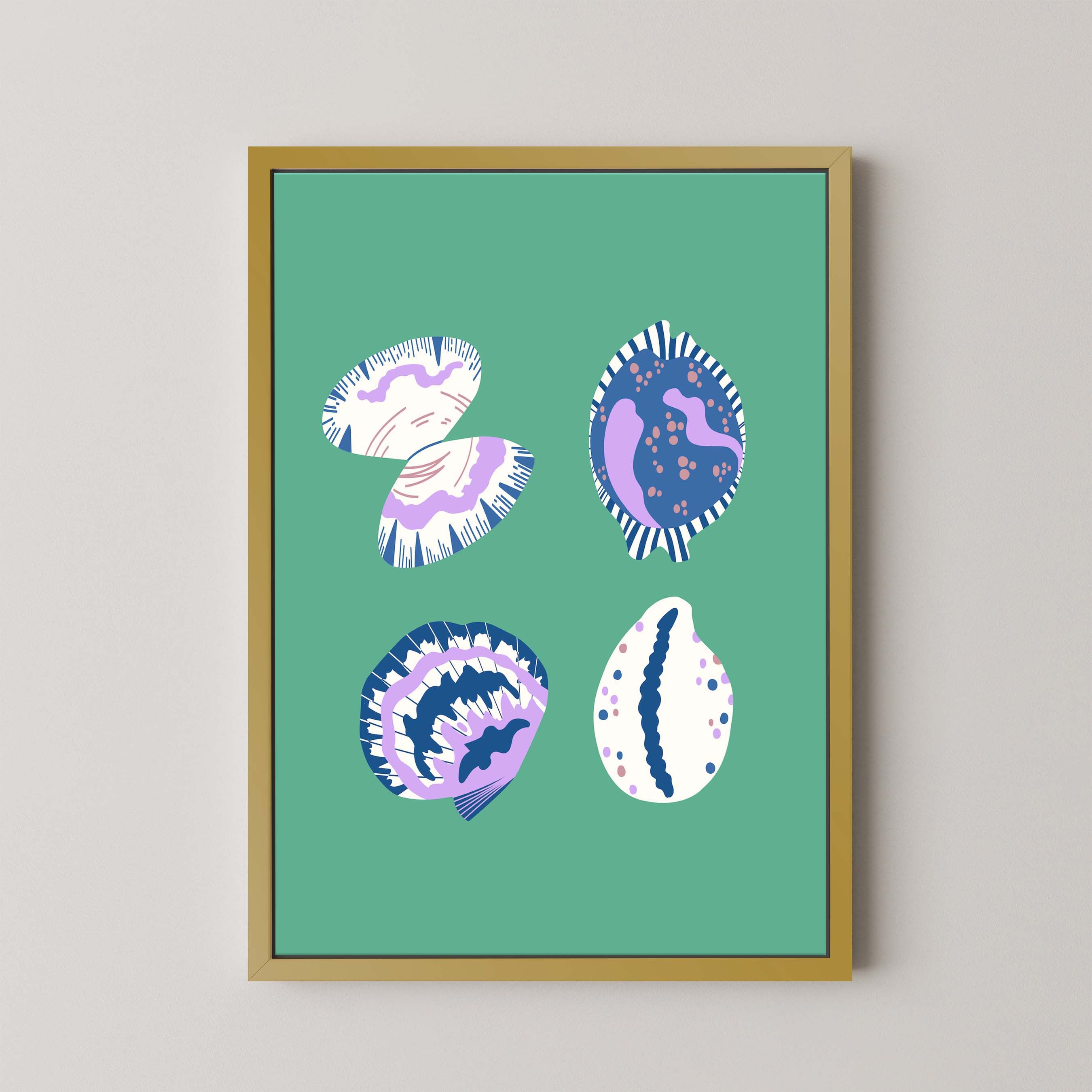 Shell Collection in Green